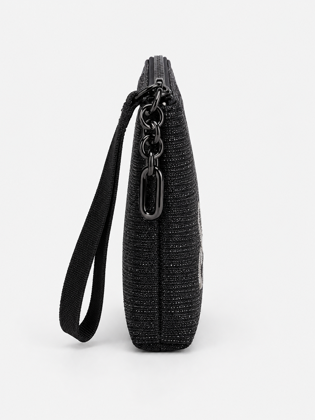 MC2 Saint Barth Pochette Donna Aline Mini Lurex Nera