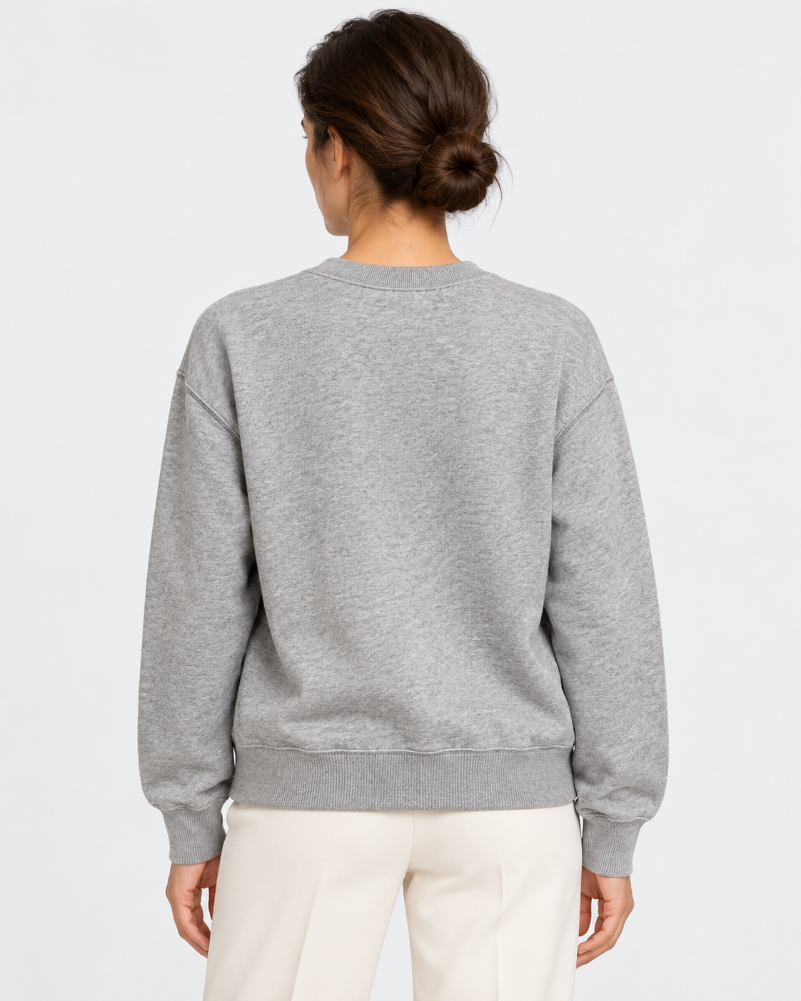 Polo Ralph Lauren Felpa Donna Polo Bear Girocollo Grigio Mélange