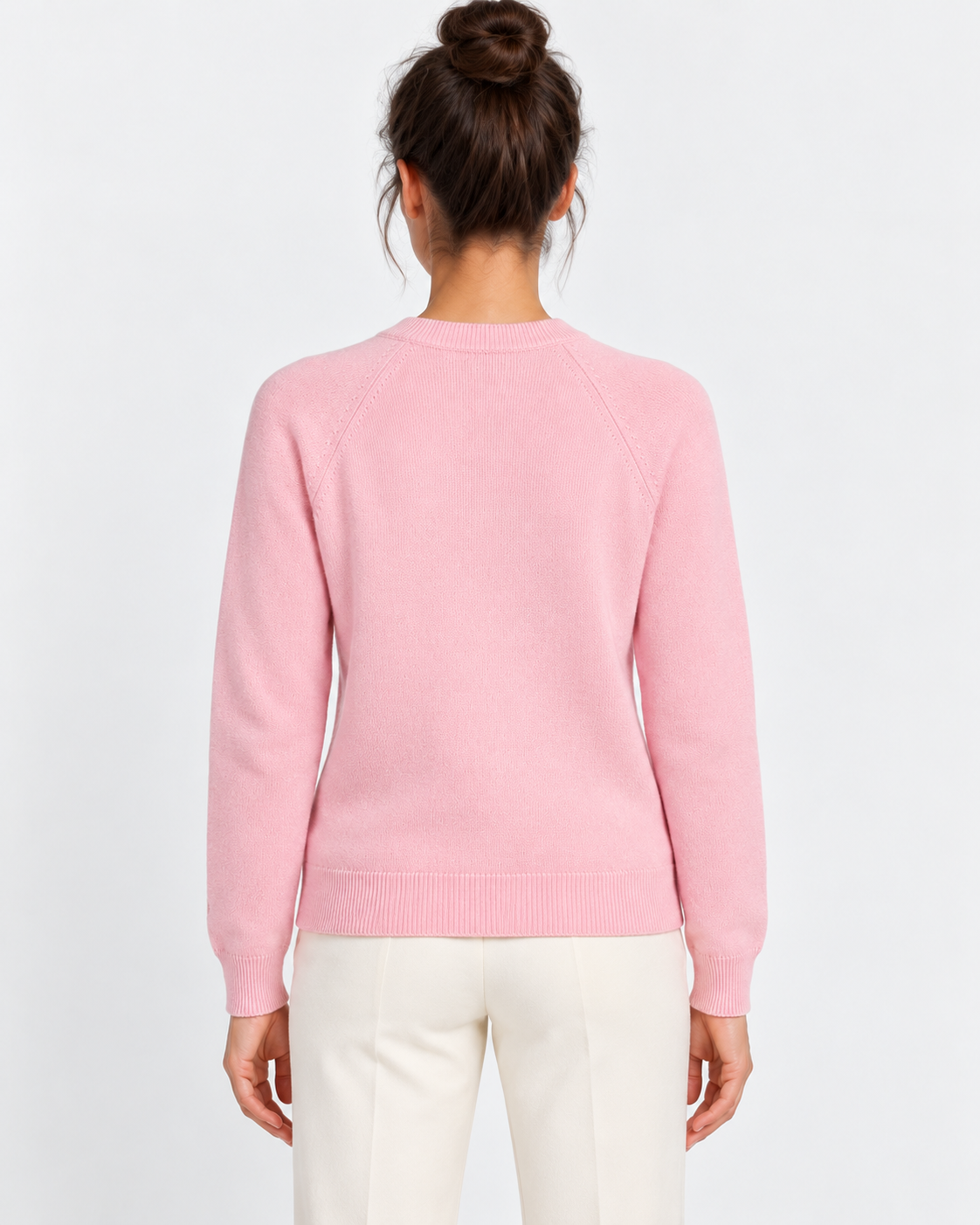 MC2 Saint Barth Maglia Donna Girocollo in Cashmere Rosa