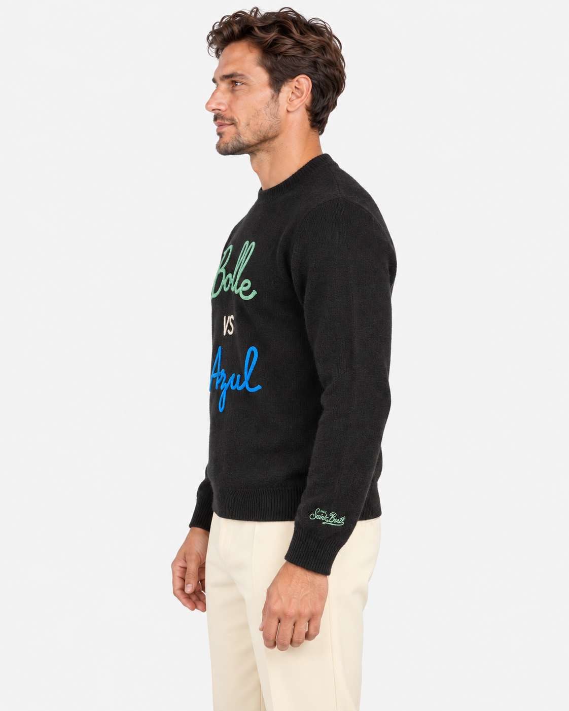 MC2 Saint Barth Maglia Uomo Bolle vs Azul Nero