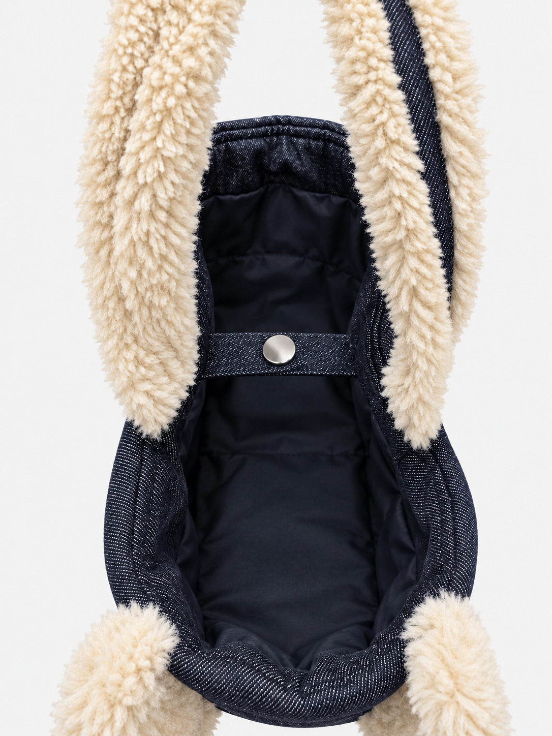 MC2 Saint Barth Borsa Donna Vanity Denim Scuro con Dettagli Teddy