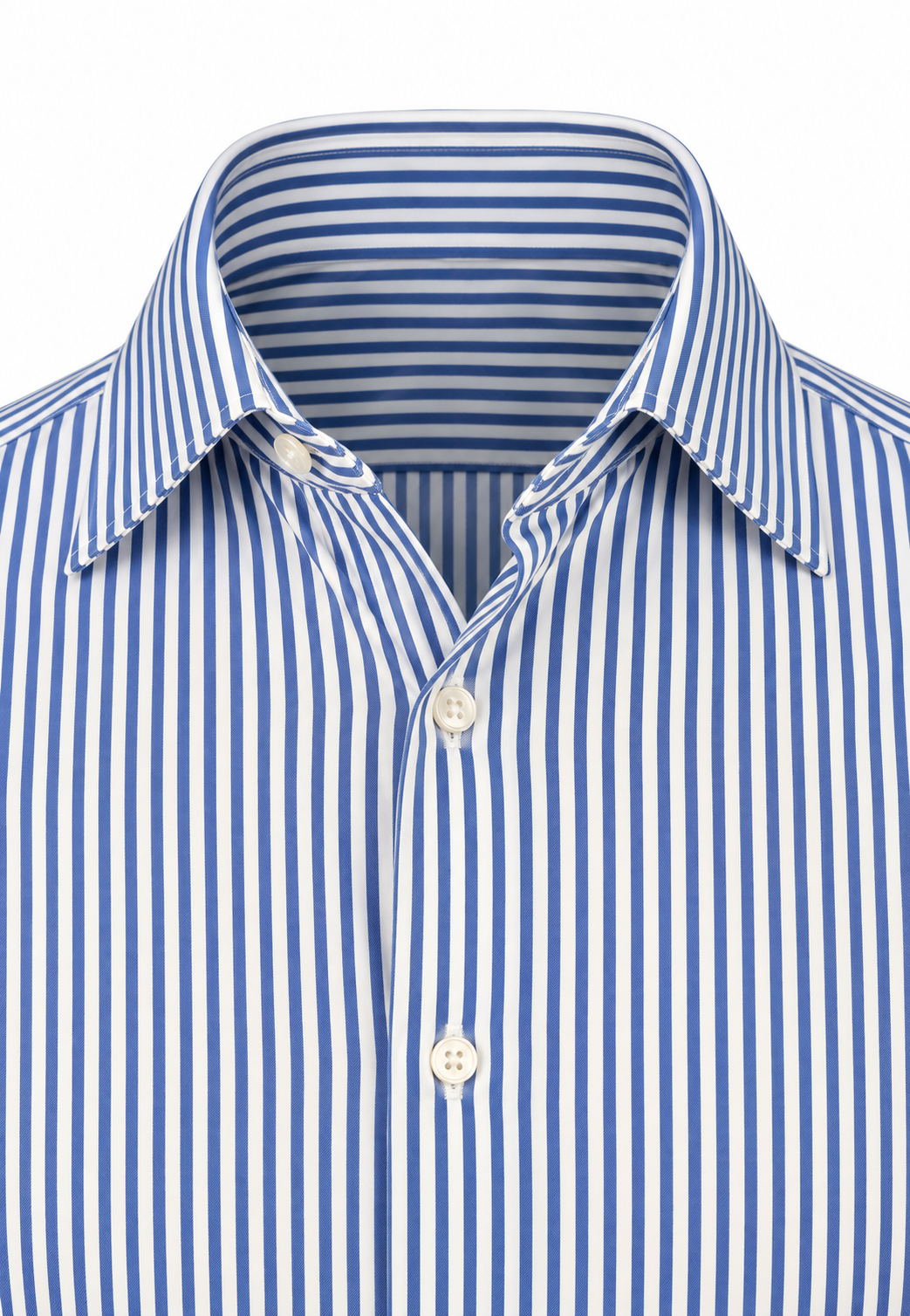 Archivium Camicia Tecnica Uomo a Righe Blu e Bianche