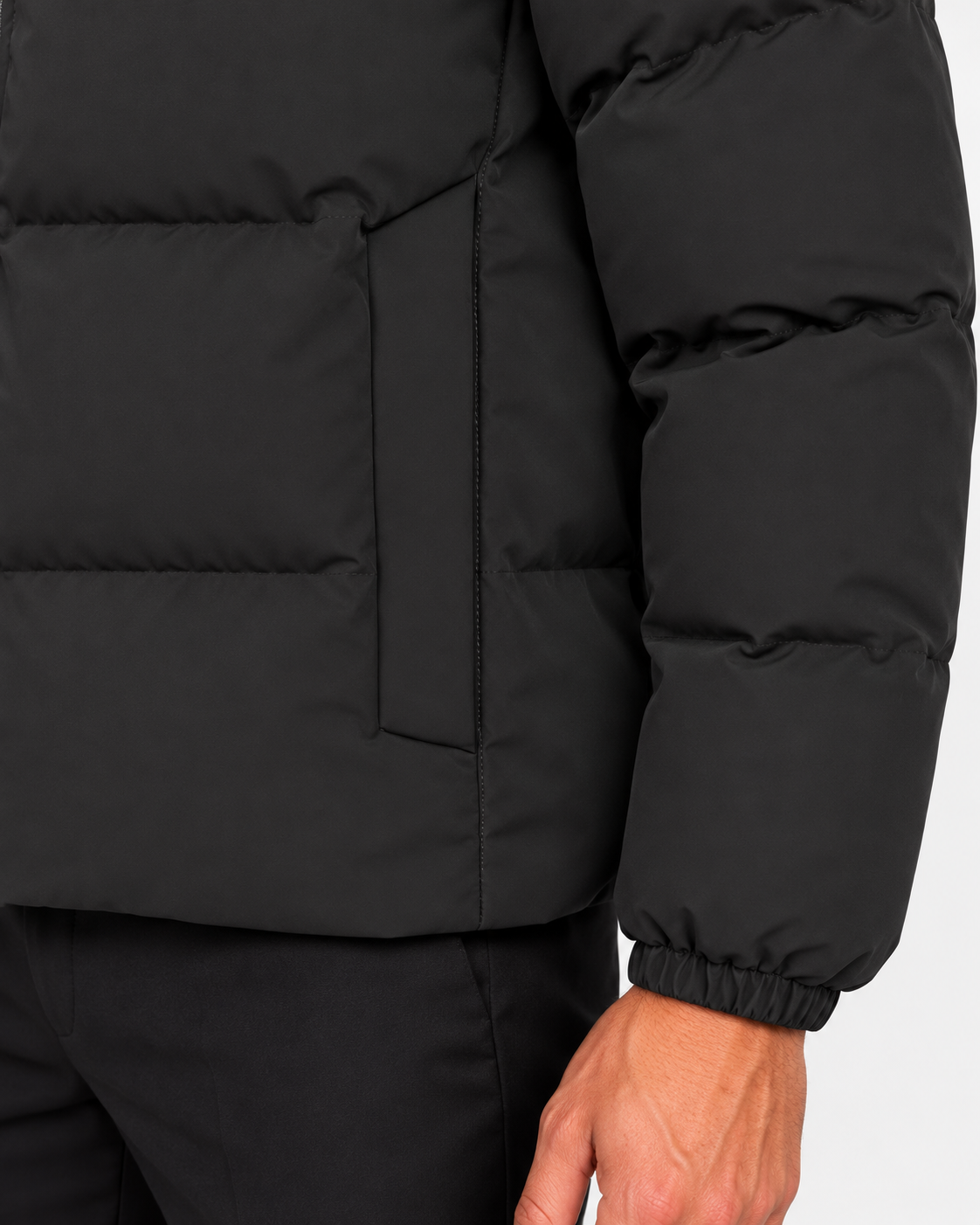 Herno Giacca uomo New Impact nera con cappuccio