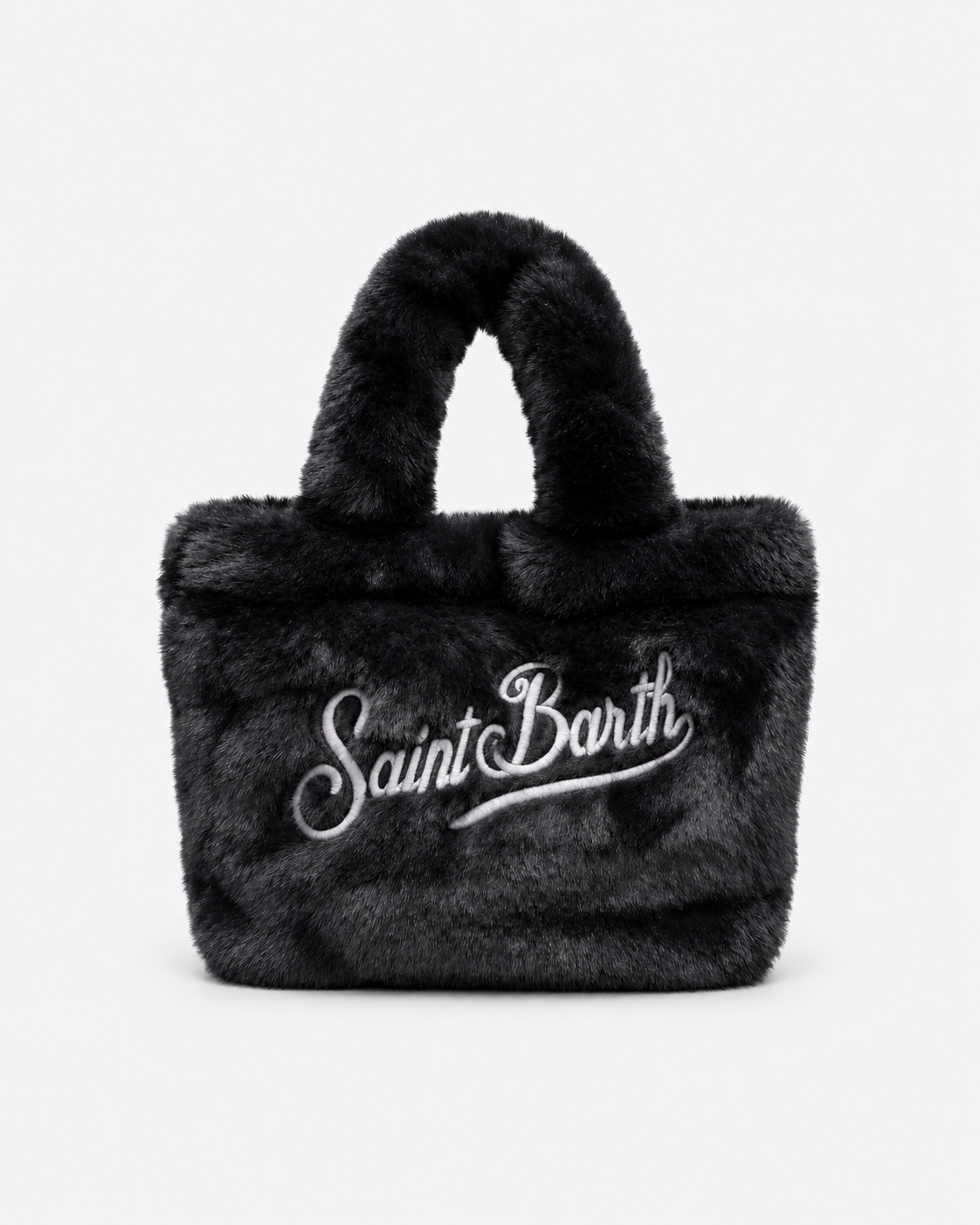 MC2 Saint Barth Borsa Donna Vanity Mini Soft Fur Nera