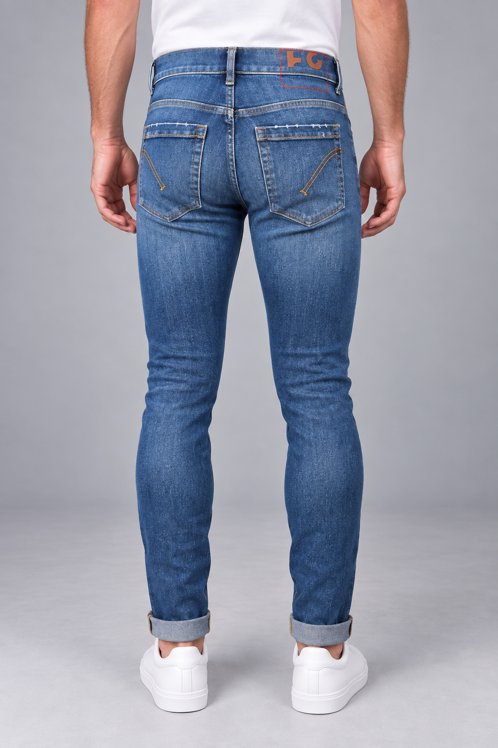 Dondup Jeans Uomo George Slim Fit Blue