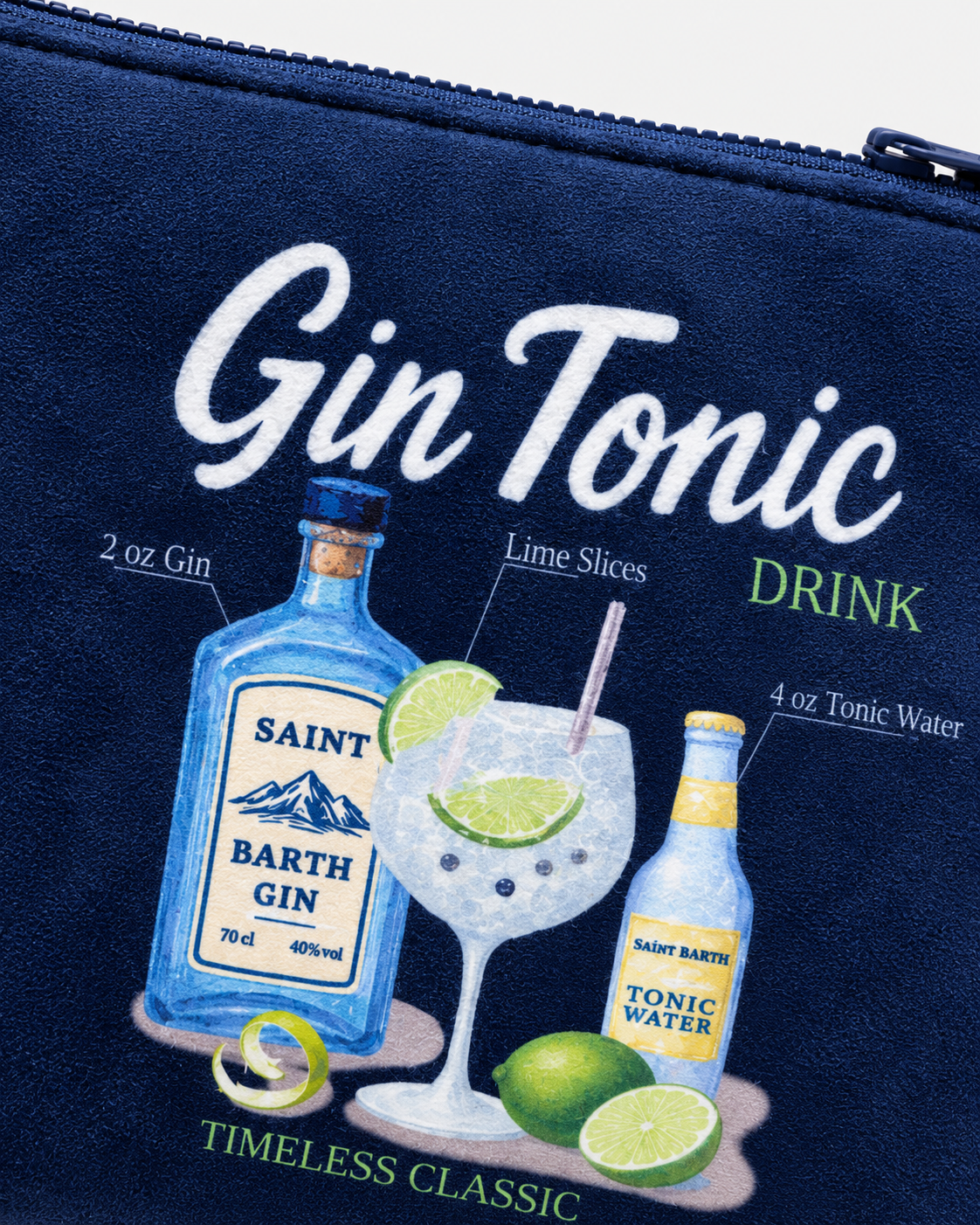 MC2 Saint Barth Pochette Uomo Aline Recipe List Gin Blu