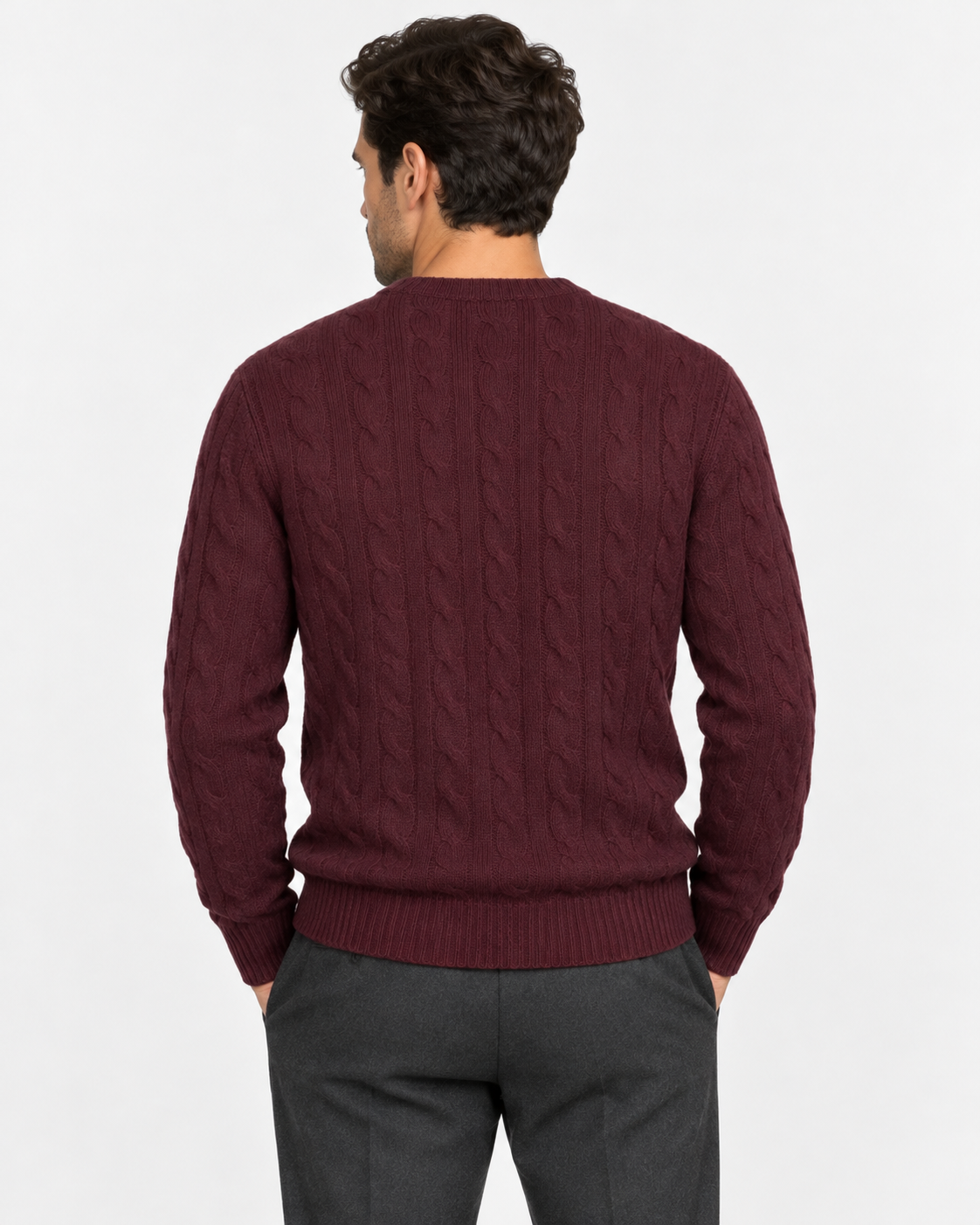 Polo Ralph Lauren Maglia Uomo a Trecce Win in Lana e Cashmere