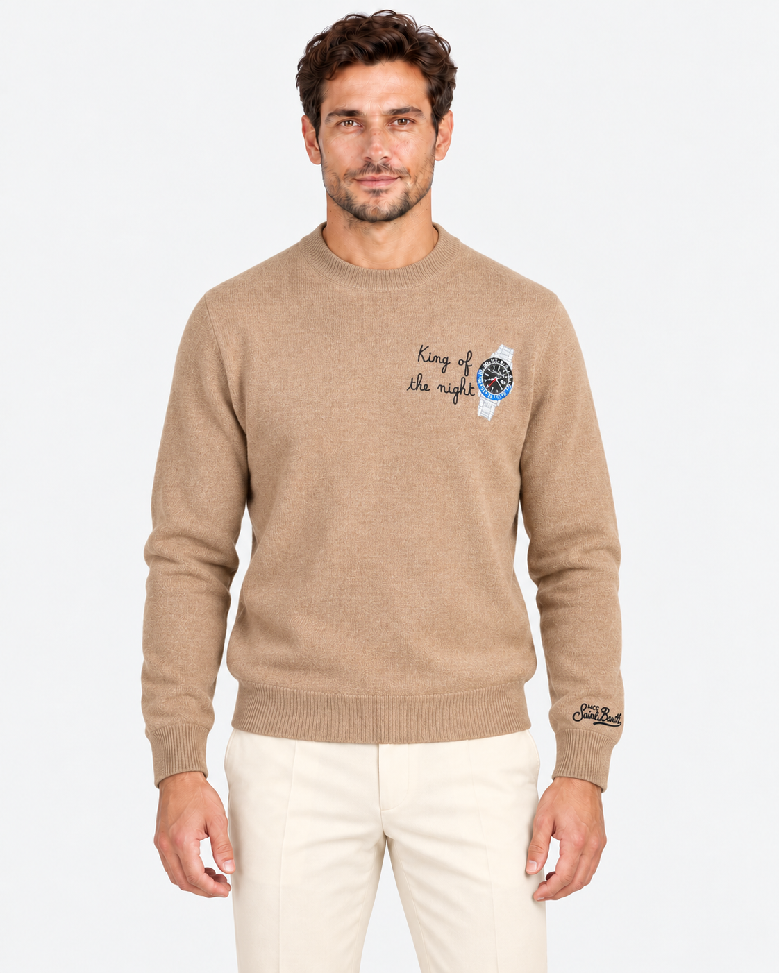 MC2 Saint Barth Maglia Uomo King of the Night Beige
