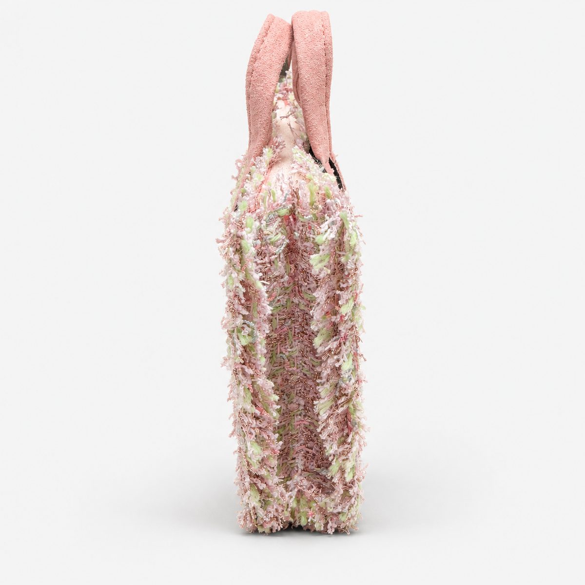 MC2 Saint Barth Phone Bag Donna in Tweed Rosa Multicolore con Tracolla