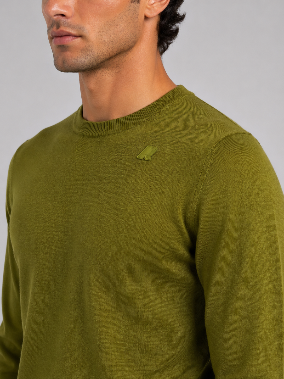 Maglia Sebastien merino green Guacamole
