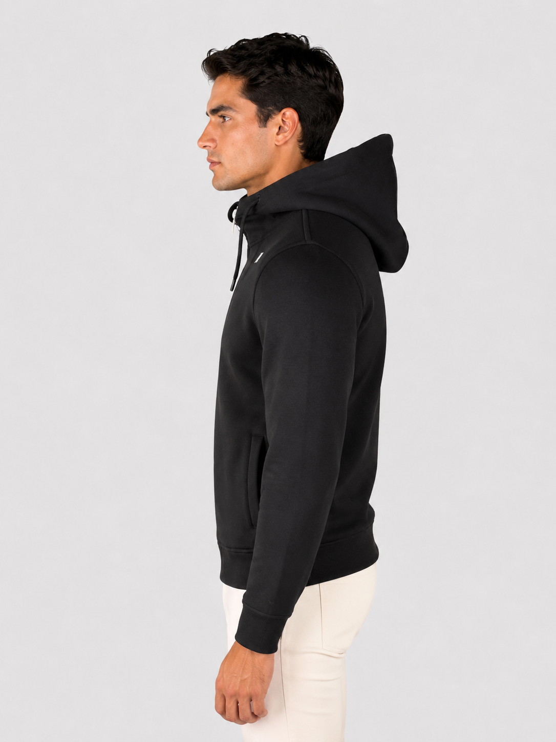 Felpa uomo K-way Rainer Spencer black pure