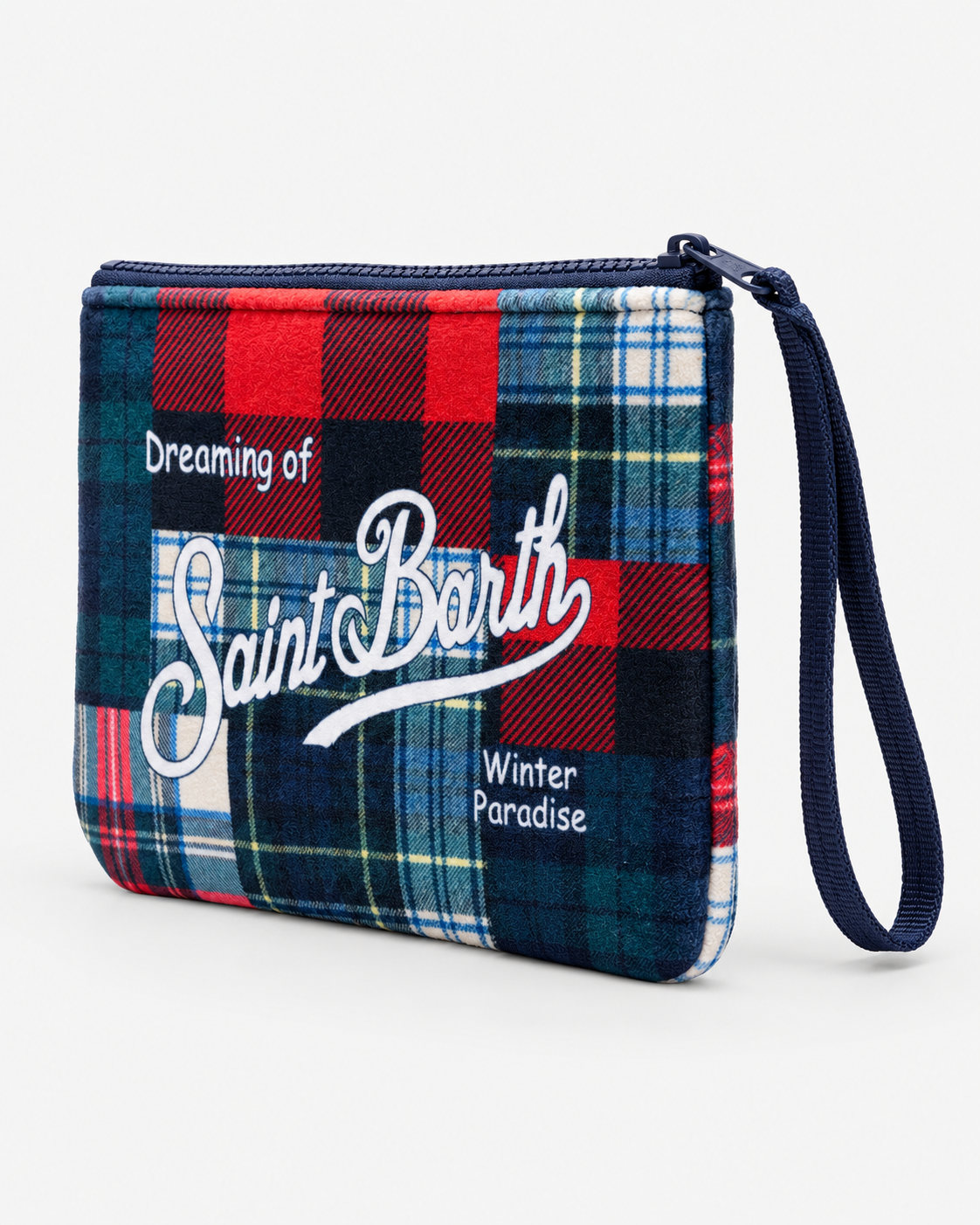 MC2 Saint Barth Pochette Donna Aline Tartan Patchwork Multicolore