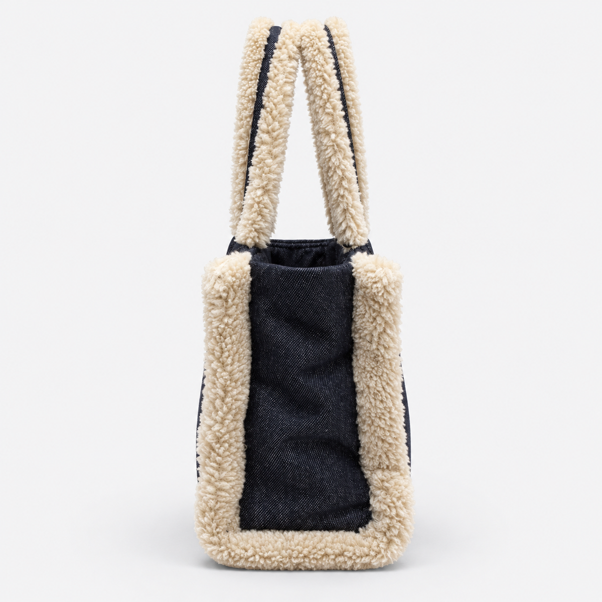 MC2 Saint Barth Borsa Donna Colette Denim Scuro con Dettagli Teddy