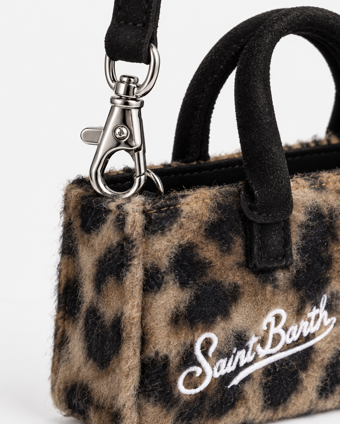 MC2 Saint Barth Key Bag Donna Felt Leo Leopardata con Tracolla
