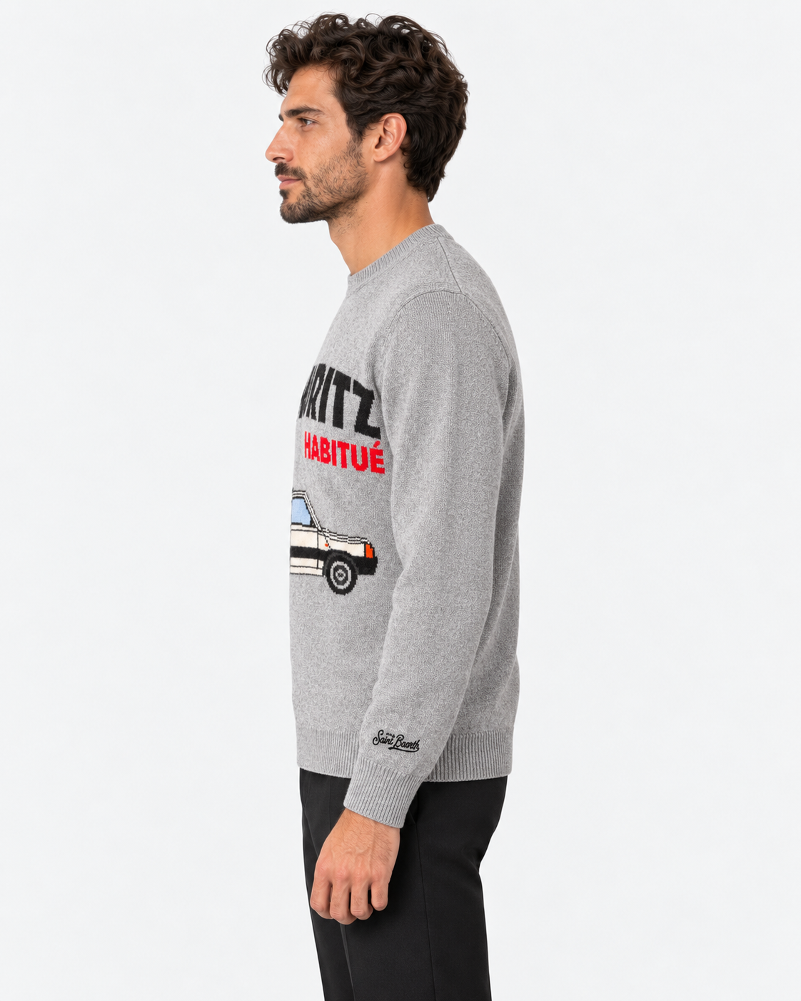 MC2 Saint Barth Maglia Uomo Panda Car Grigia