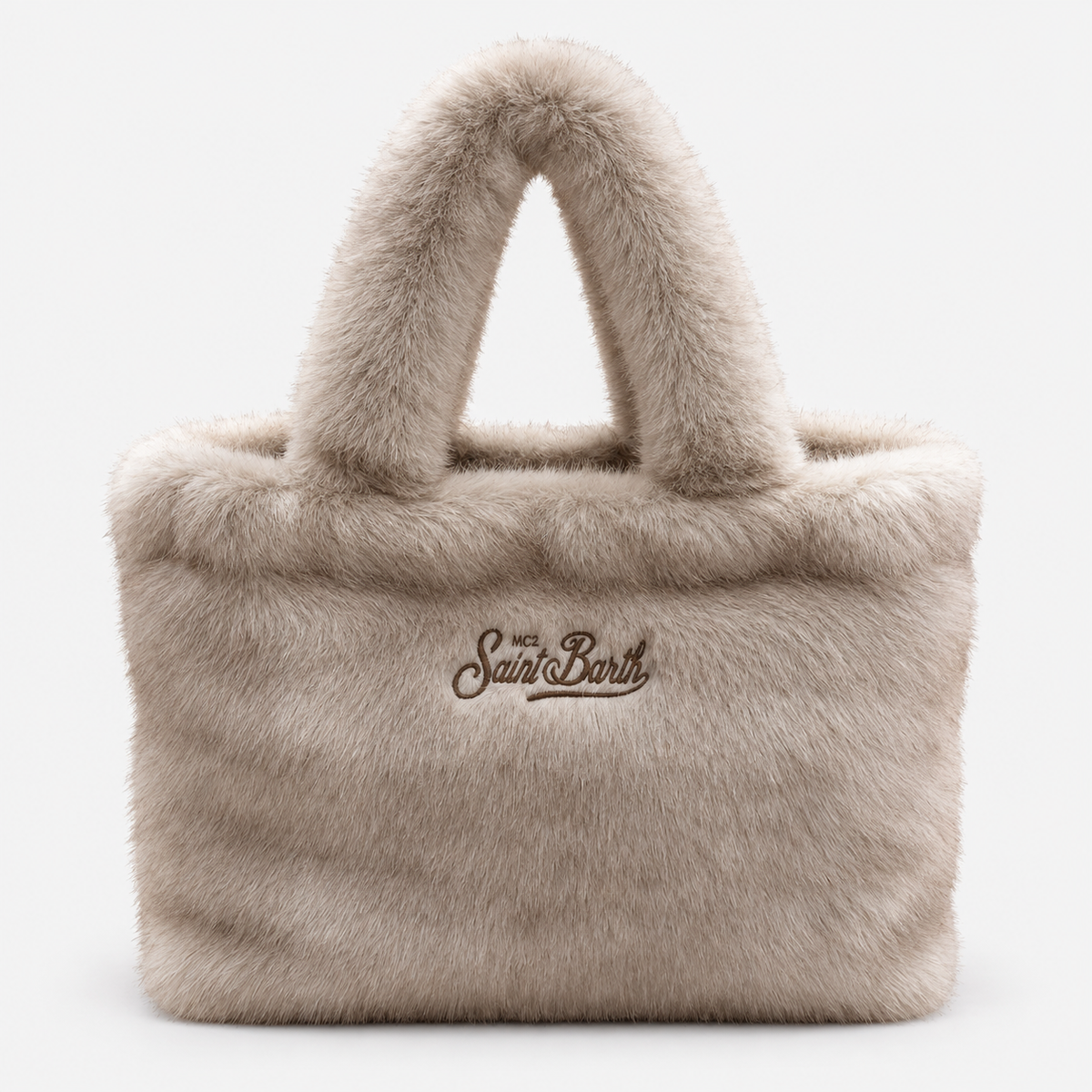 MC2 Saint Barth Borsa Donna Colette Soft Fur Beige