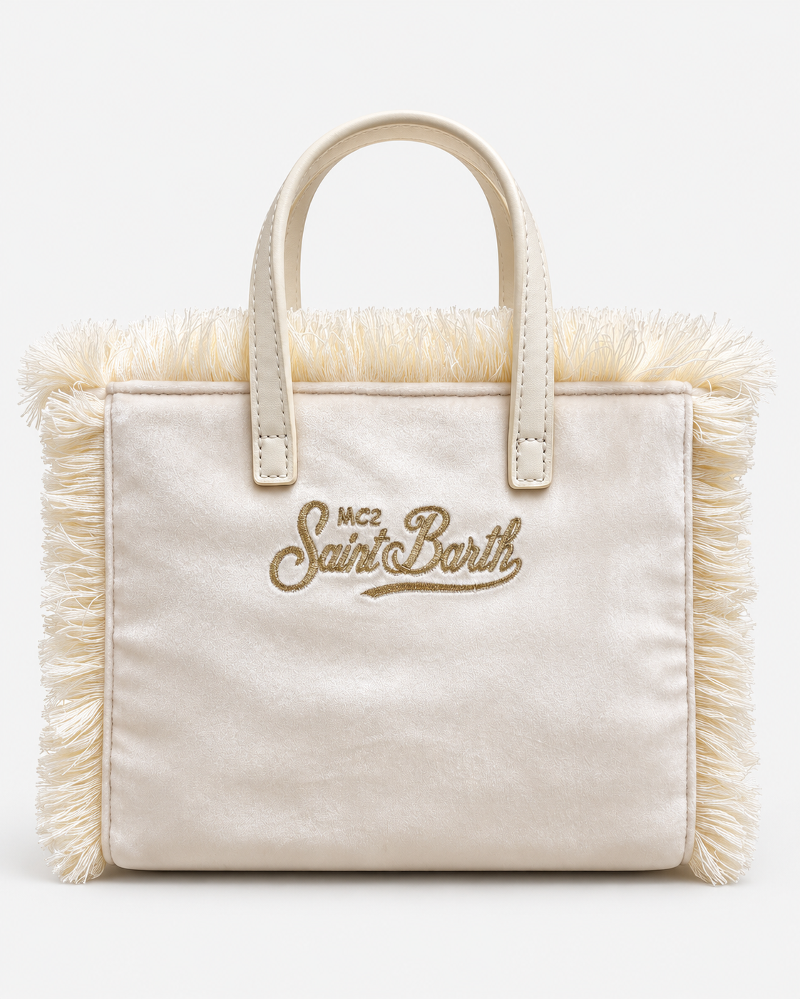 MC2 Saint Barth Borsa Donna Vanity Mini in Velluto Panna