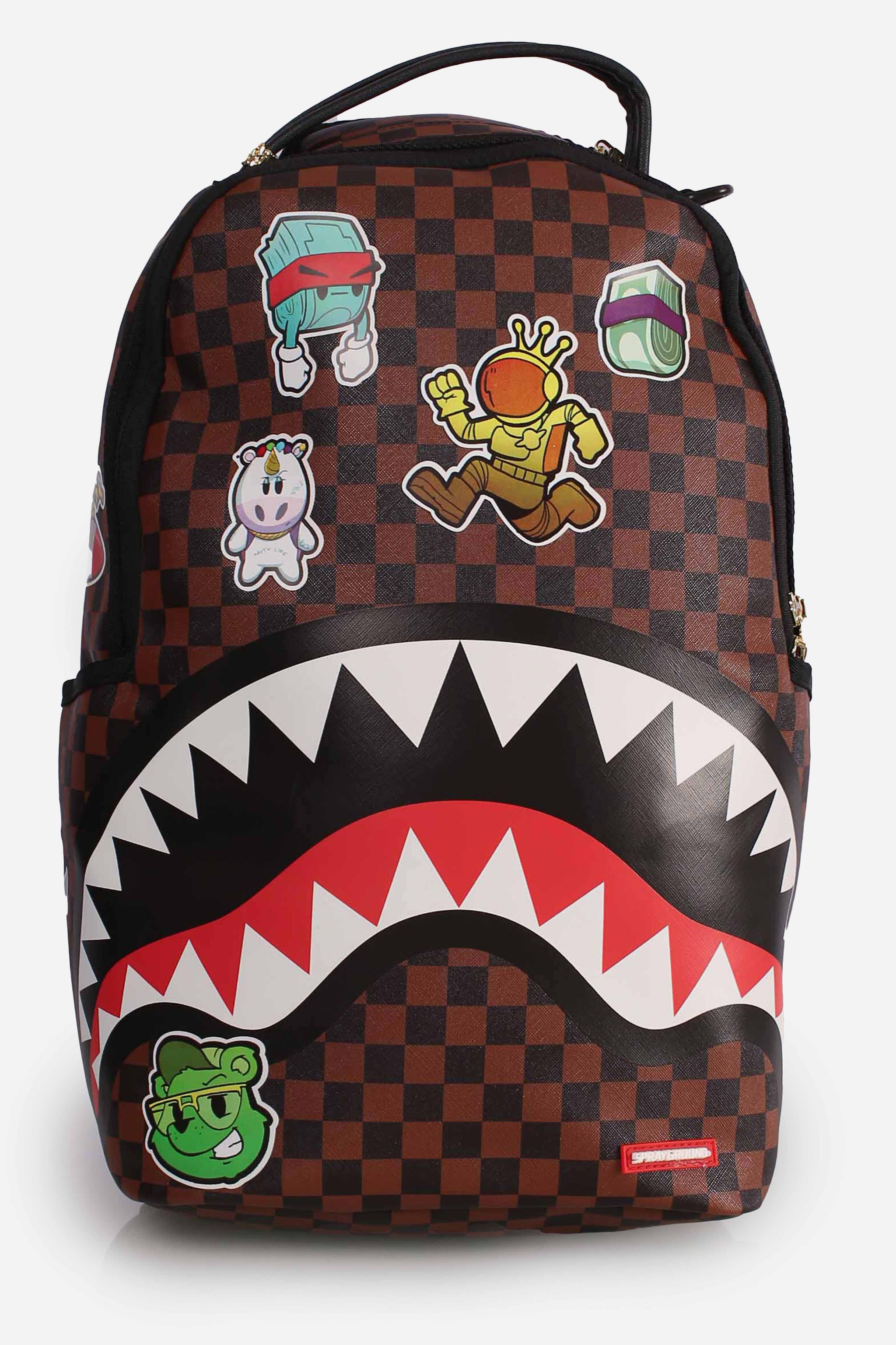 zaino sticker campaign dlxsv backpack brown