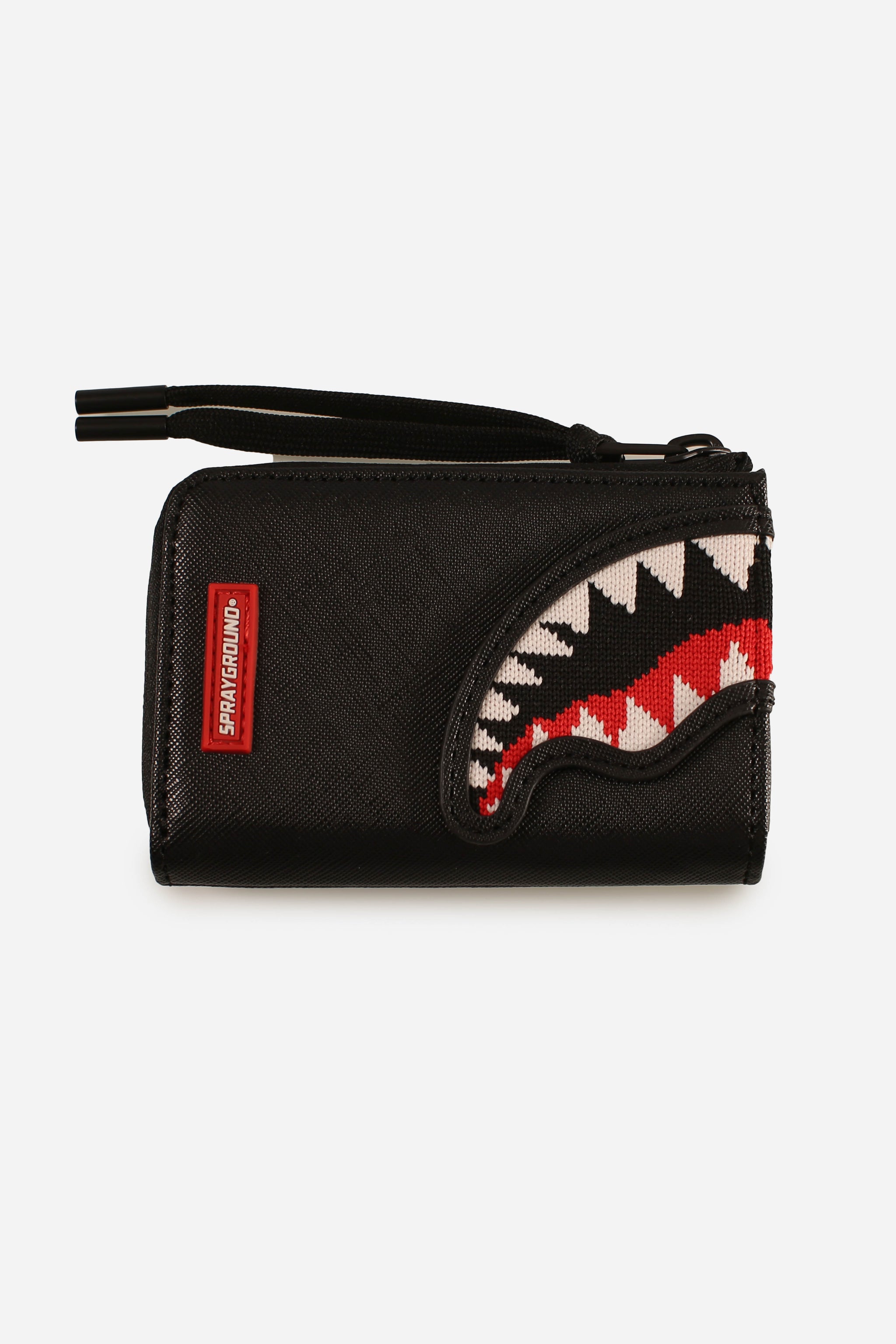 Portacarte fly knit mouth wallet
