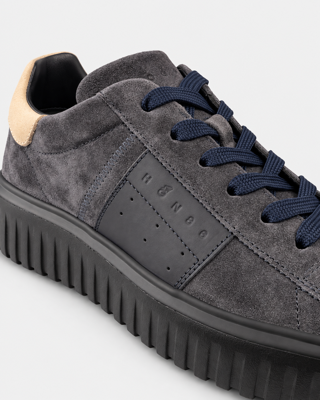 Hogan sneakers uomo h-stripes blu