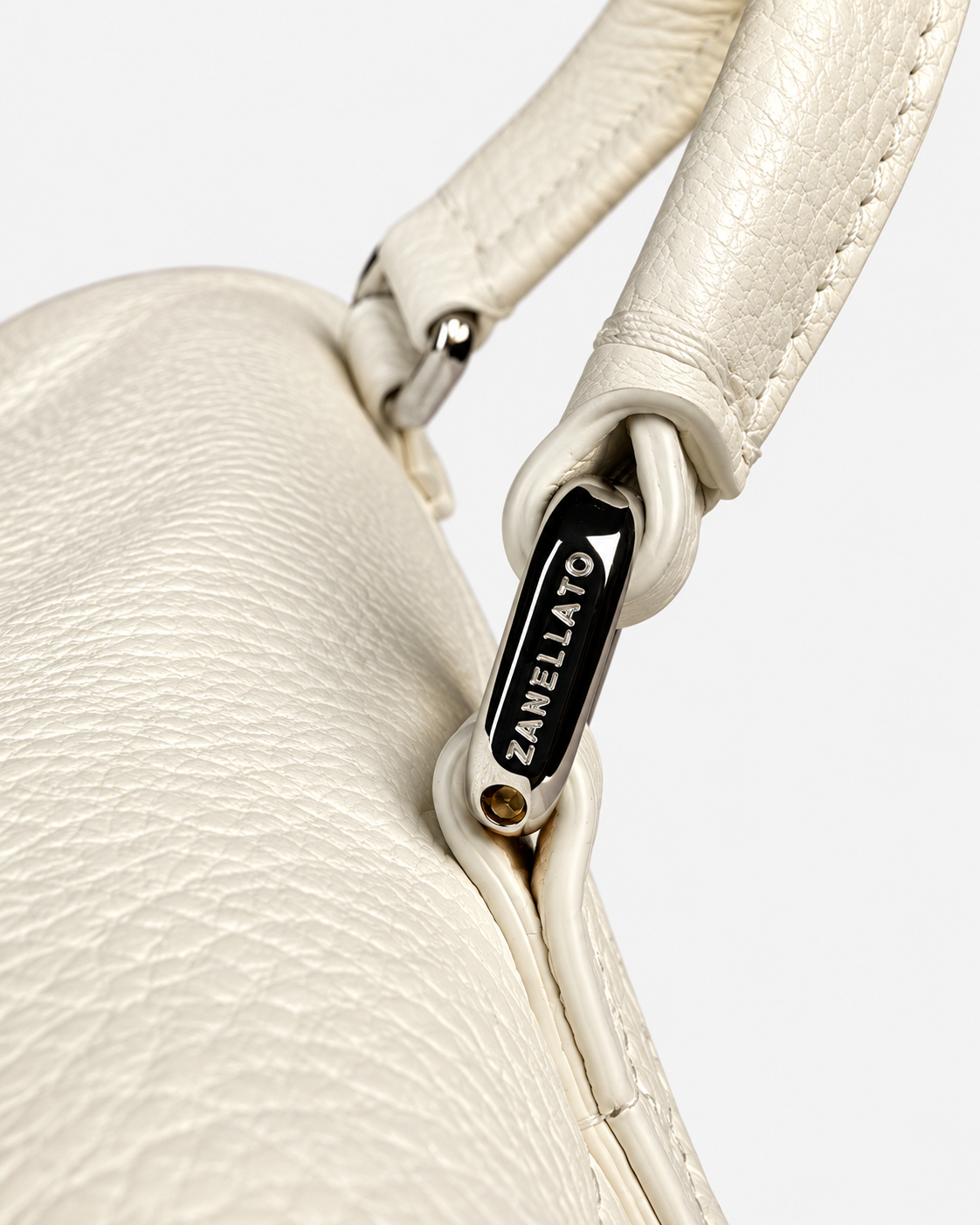 Zanellato Borsa Postina Baby Bianco Latte