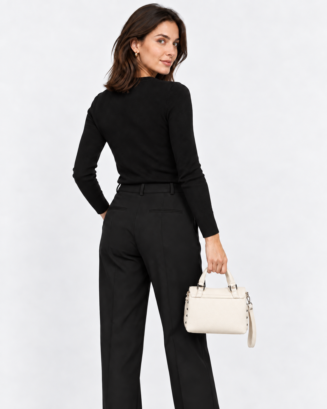 Zanellato Borsa Postina Baby Bianco Latte