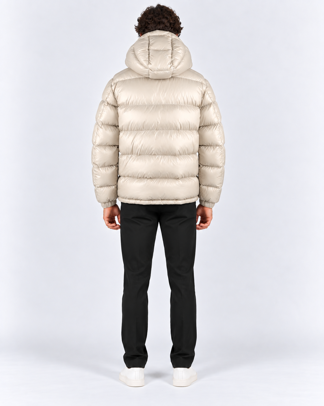 Herno Piumino uomo chantilly con cappuccio e zip a doppio cursore