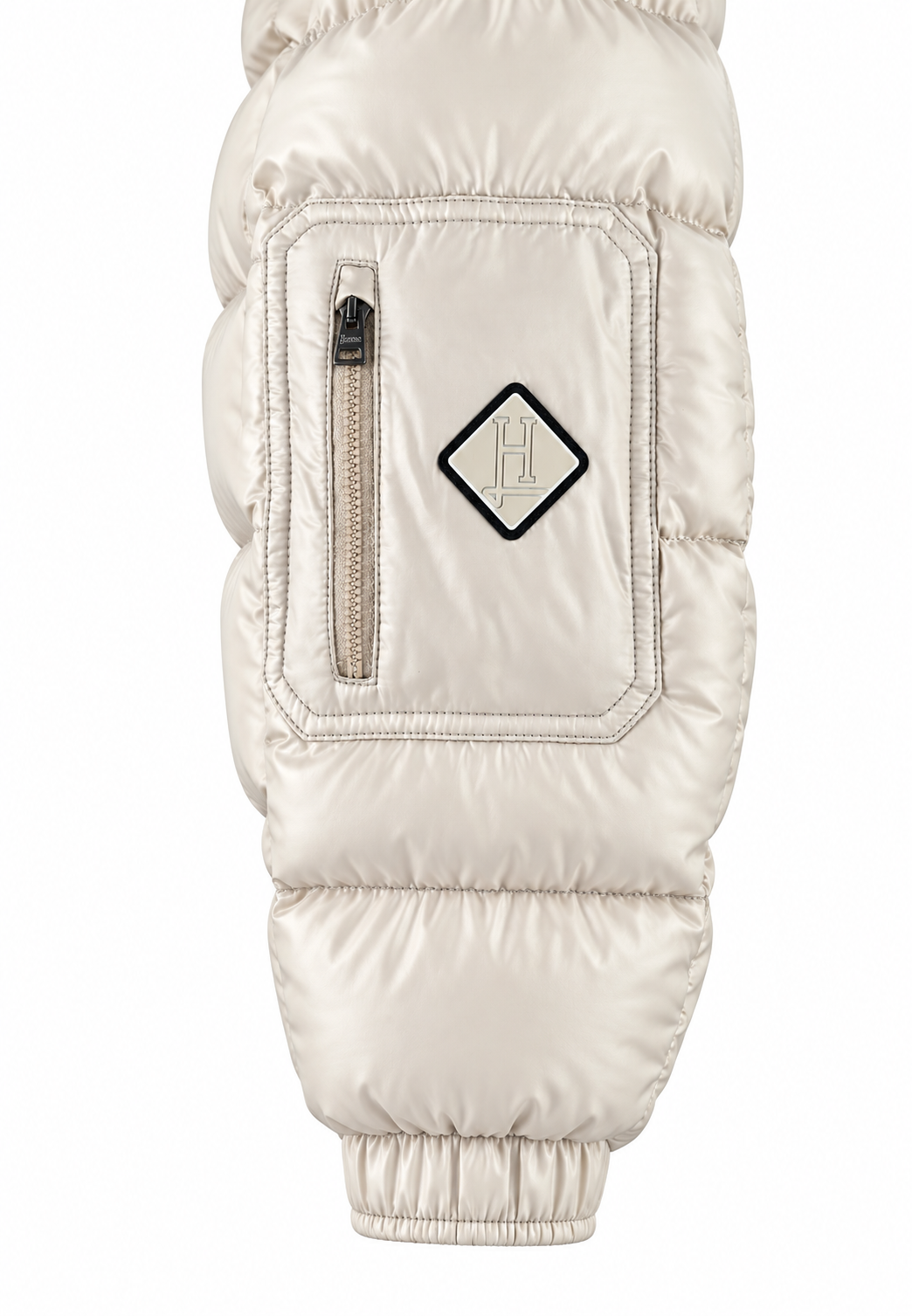 Herno Piumino uomo chantilly con cappuccio e zip a doppio cursore