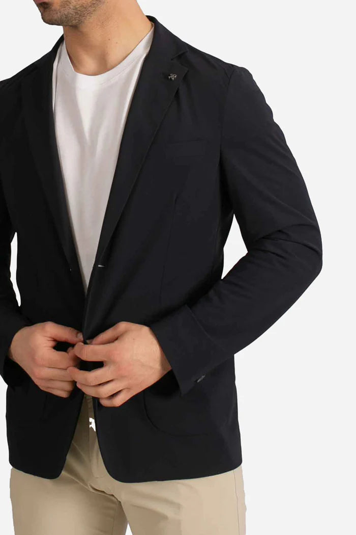 Giacca tecnica Active monopetto blu