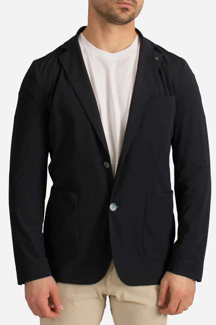 Giacca tecnica Active monopetto blu