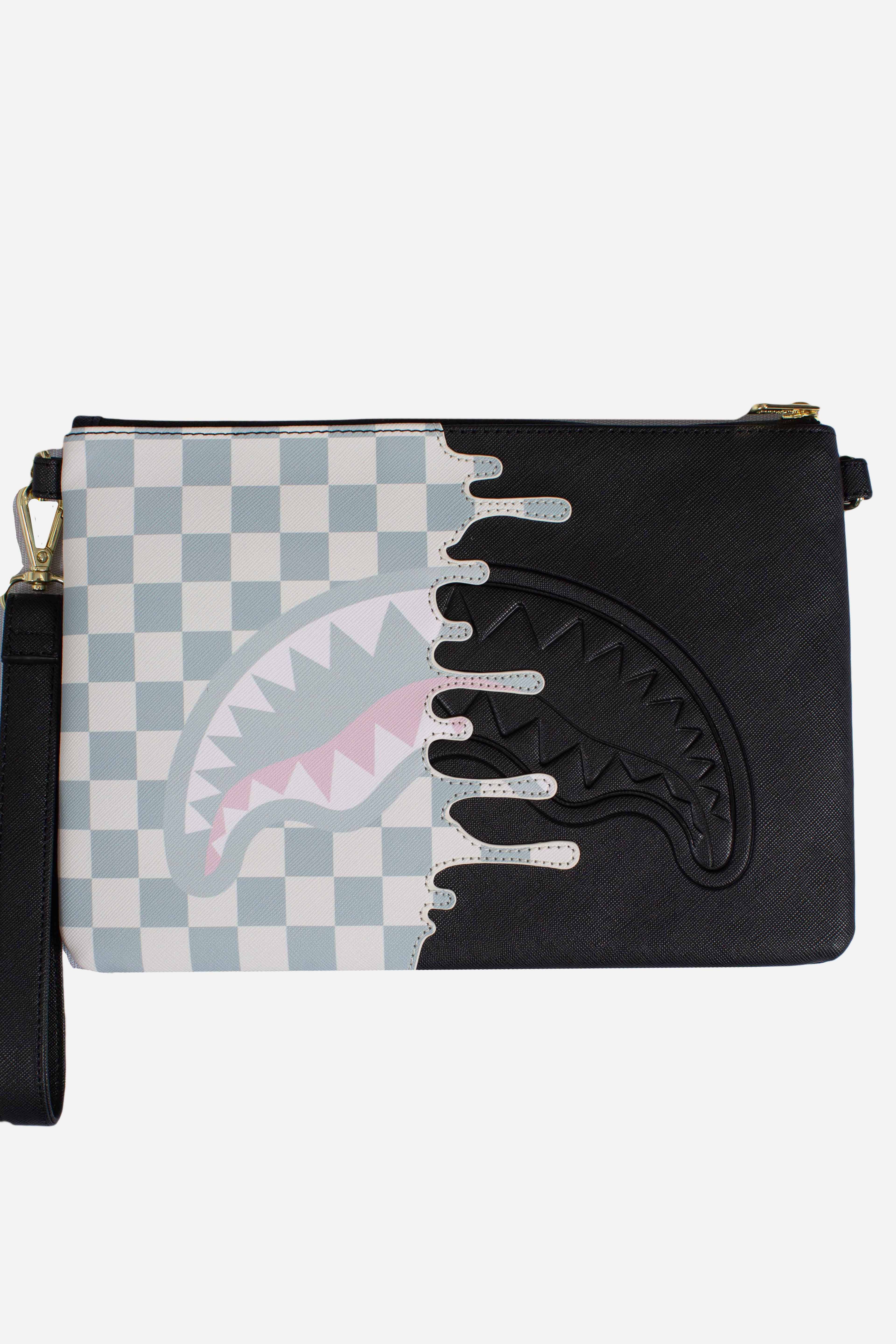 POCHETTE CREAM CHECK UNFINISHED SHARK CROSSBODY