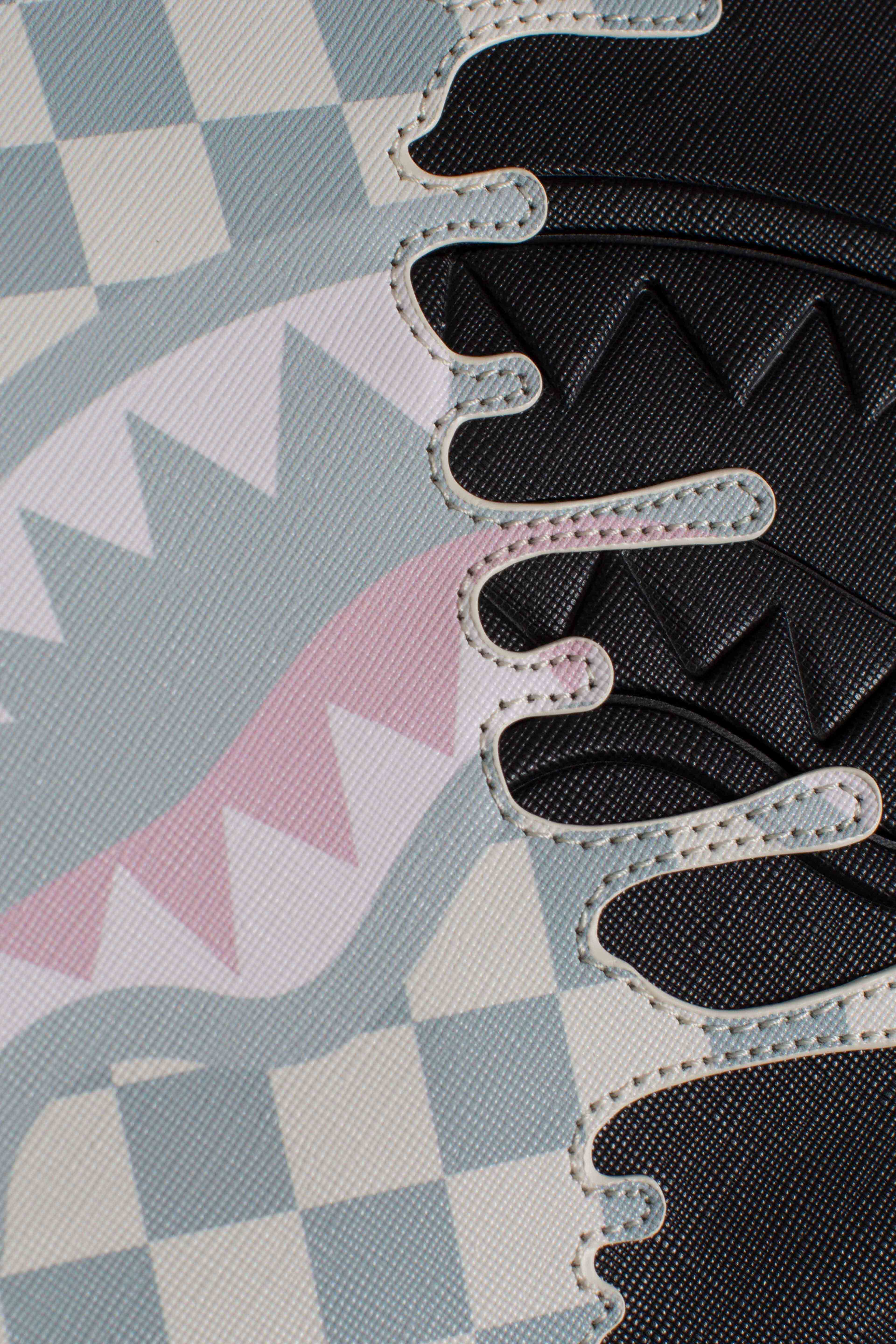 POCHETTE CREAM CHECK UNFINISHED SHARK CROSSBODY
