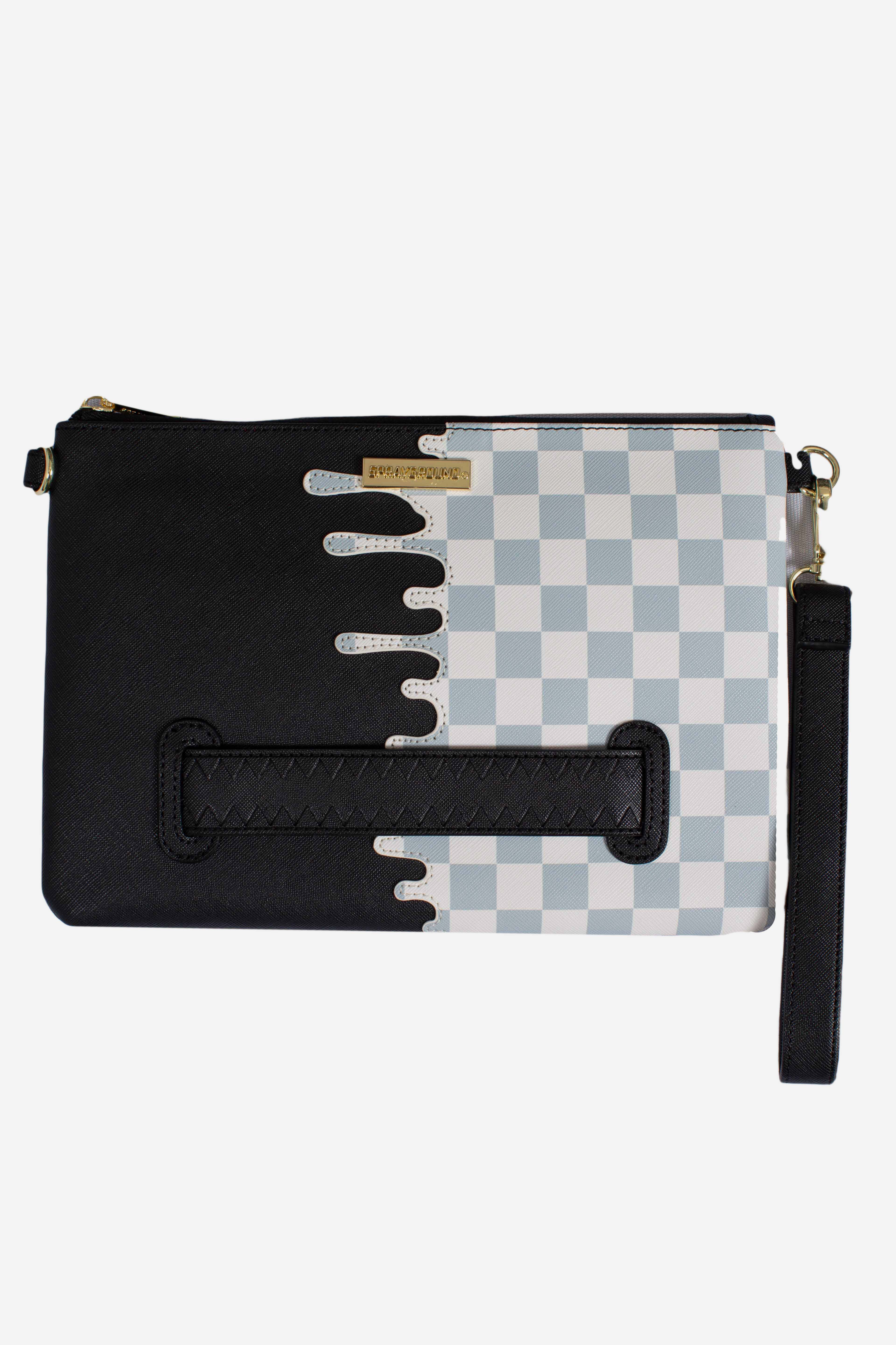 POCHETTE CREAM CHECK UNFINISHED SHARK CROSSBODY
