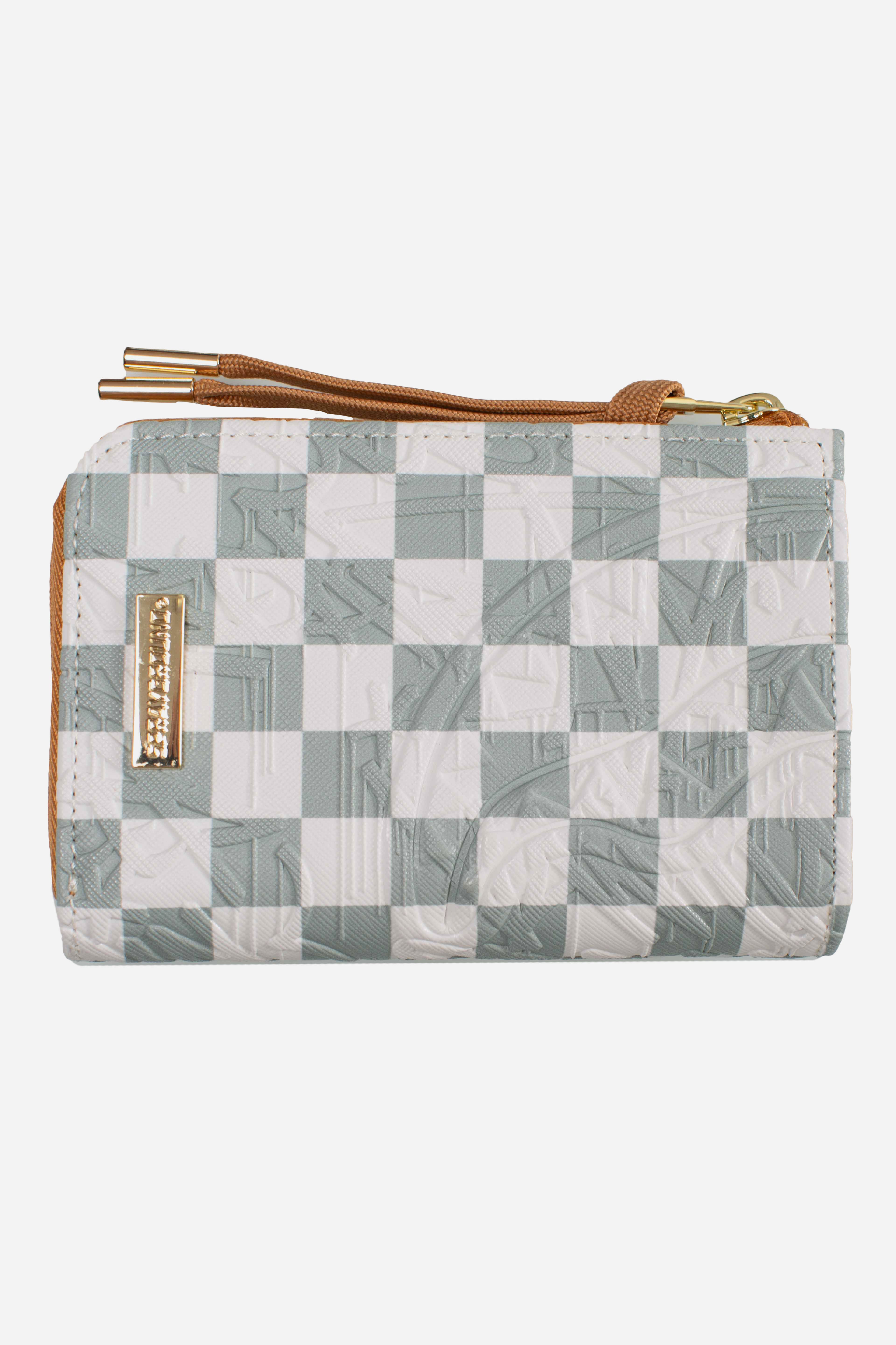PORTACARTE GRAFF EMBOSSED CREAM CHECK