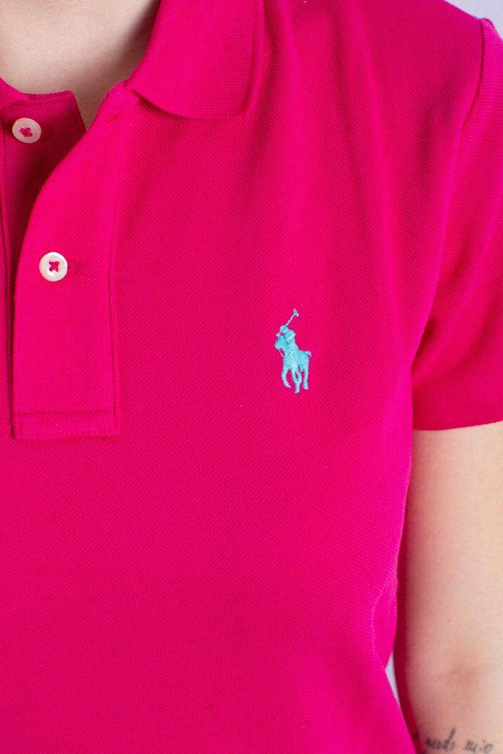 Mini abito polo in piqué di cotone pink 211799490011 POLO RALPH LAUREN