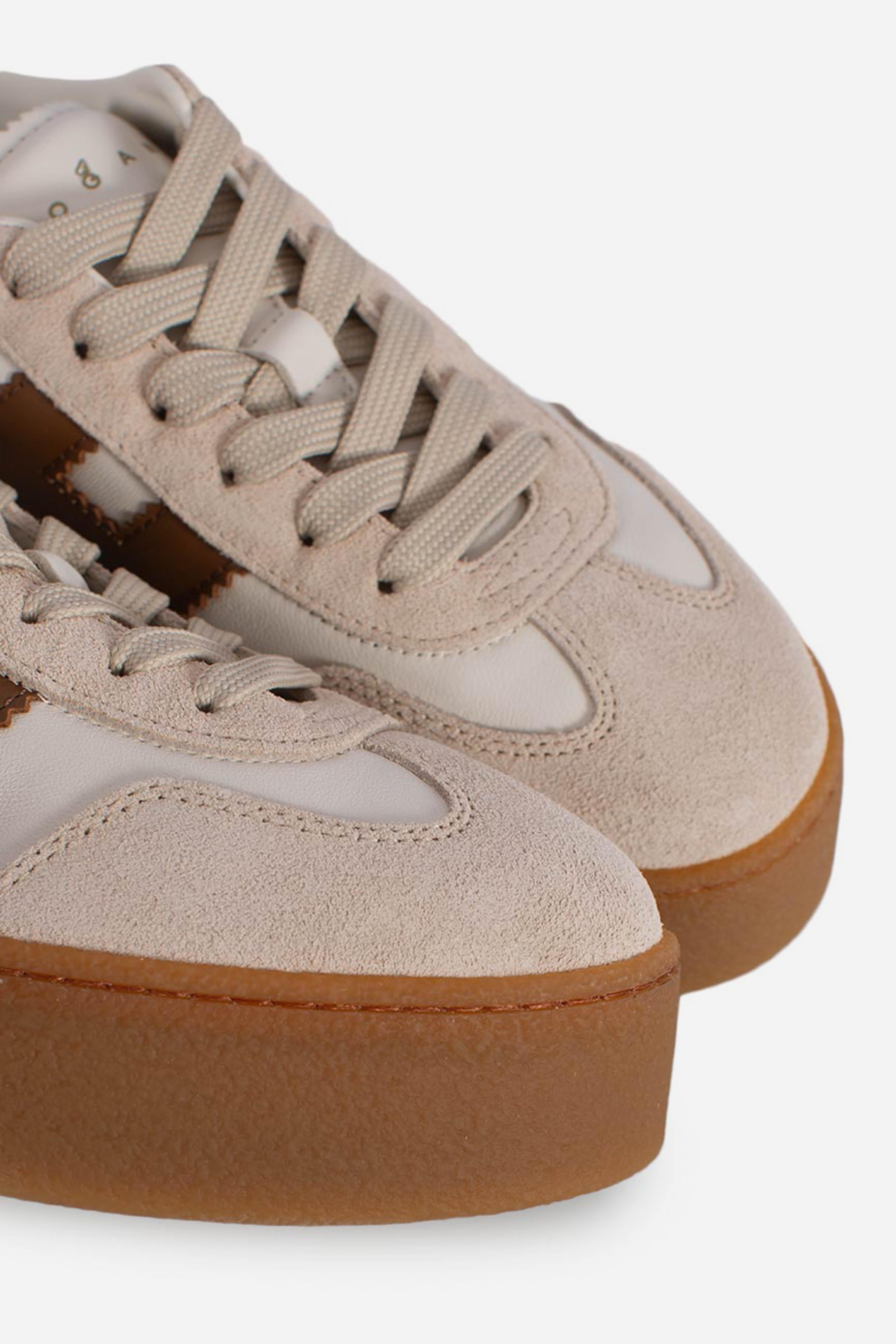 Sneakers Hogan Cool Avorio Beige Marrone HXW6980FB60UHC0MAG HOGAN