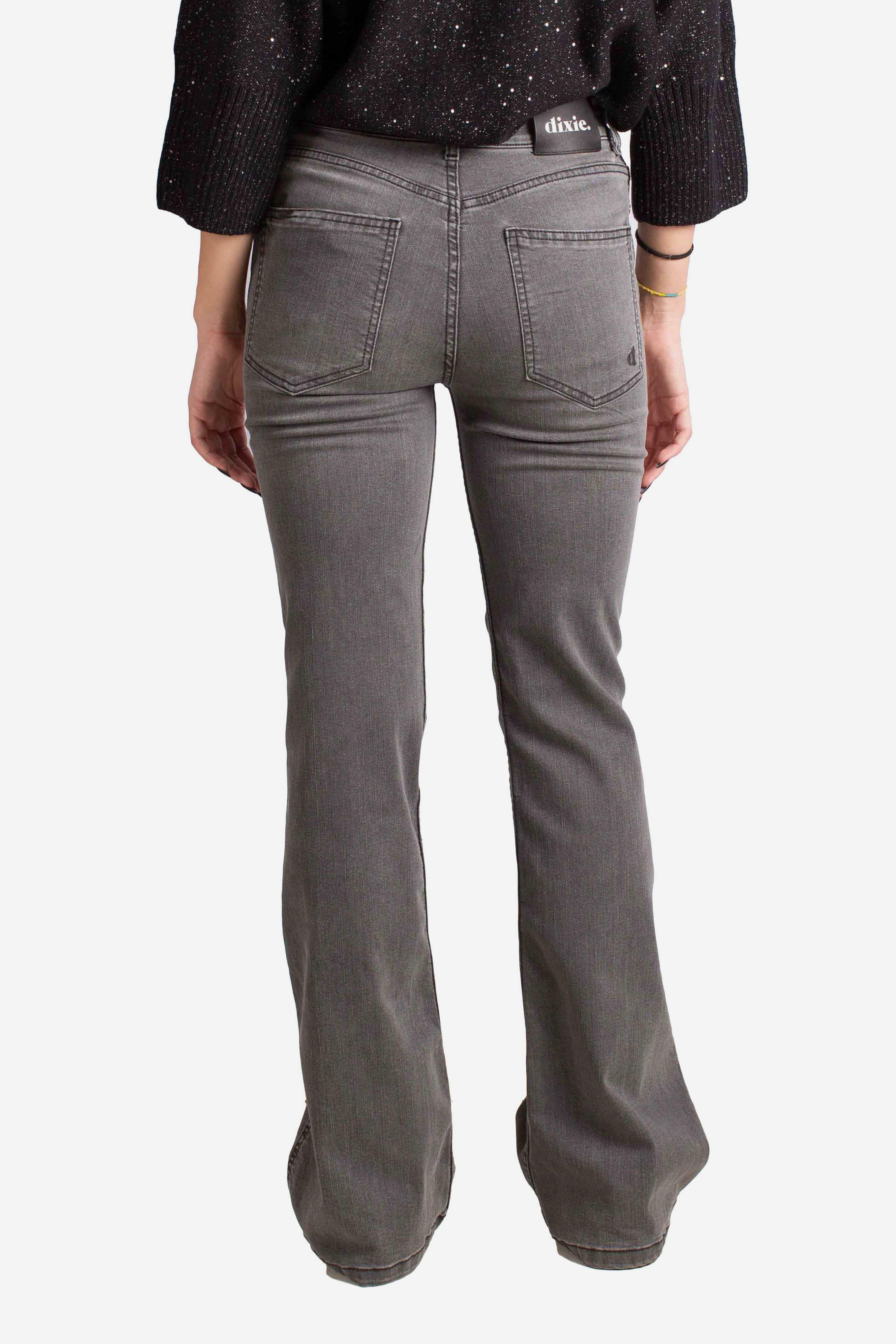 Pantalone flare grigio P925Y028A1906 DIXIE