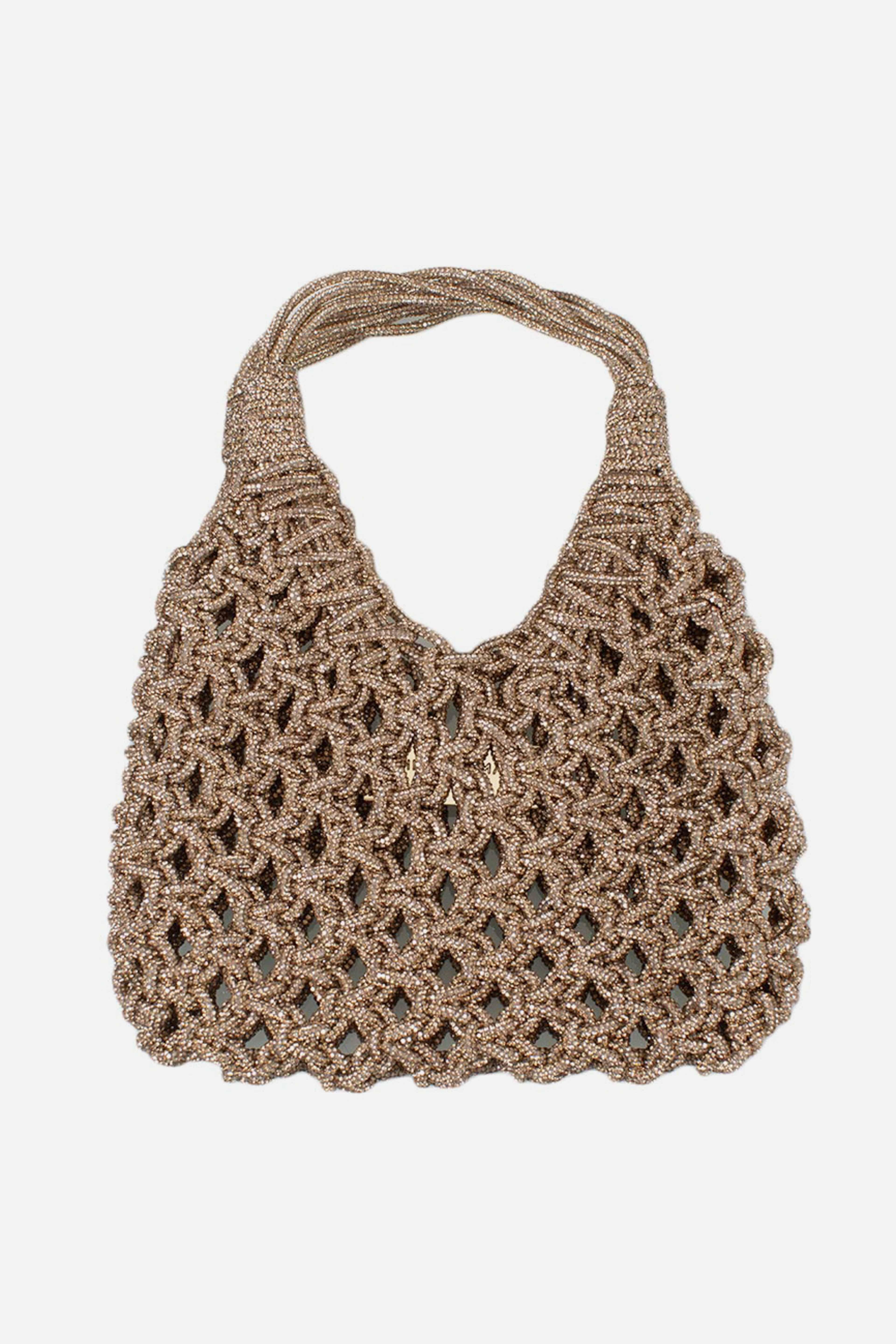 Borsa gioiello tempestata di cristalli VANNIFIQUE MINI light topaz VANNIFIQUE SMALLLIGHT TOPAZ HIBOURAMA