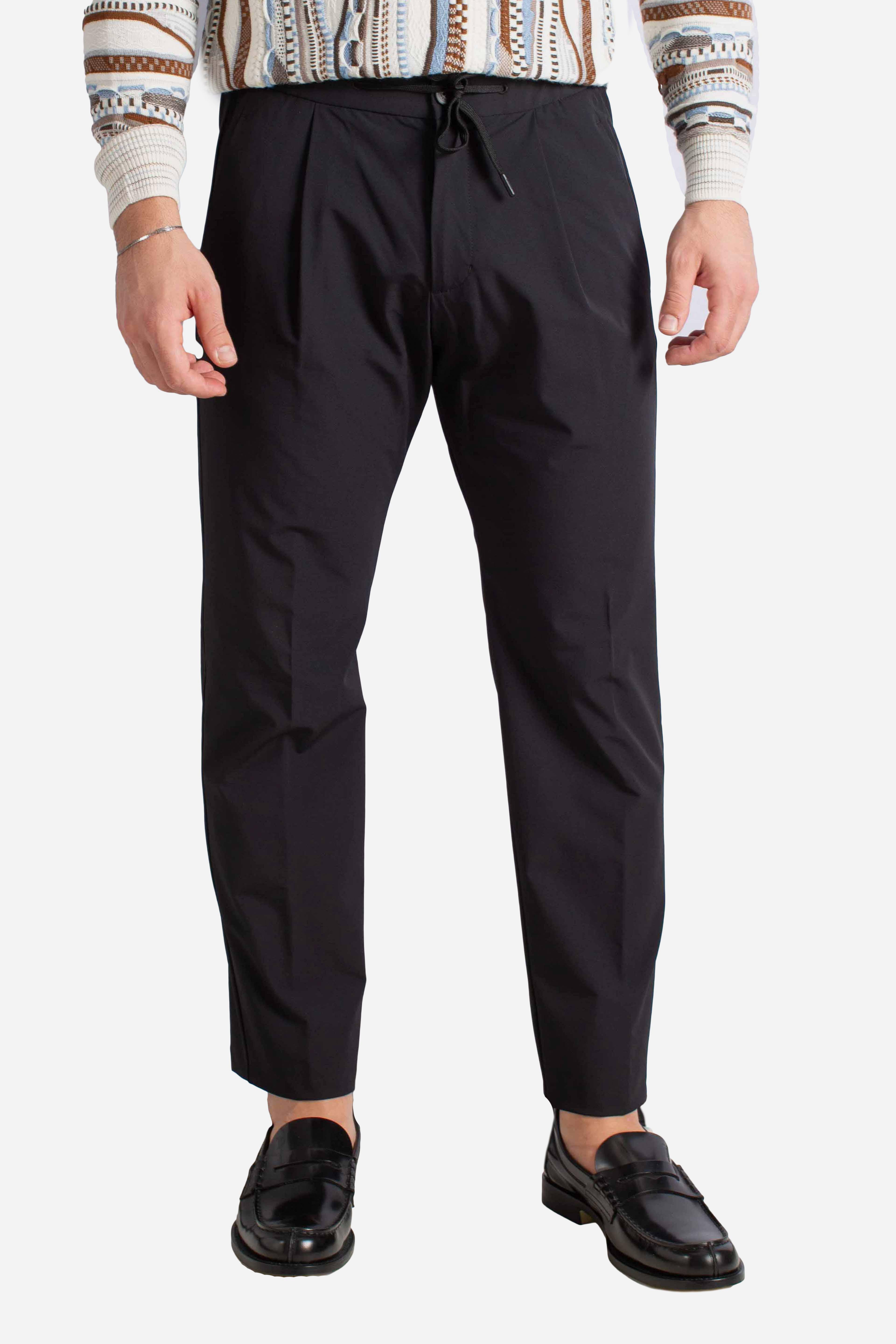 PANTALONI IN LIGHT COMFORT STRETCH WOVEN nero PT000155U12773S9300 HERNO