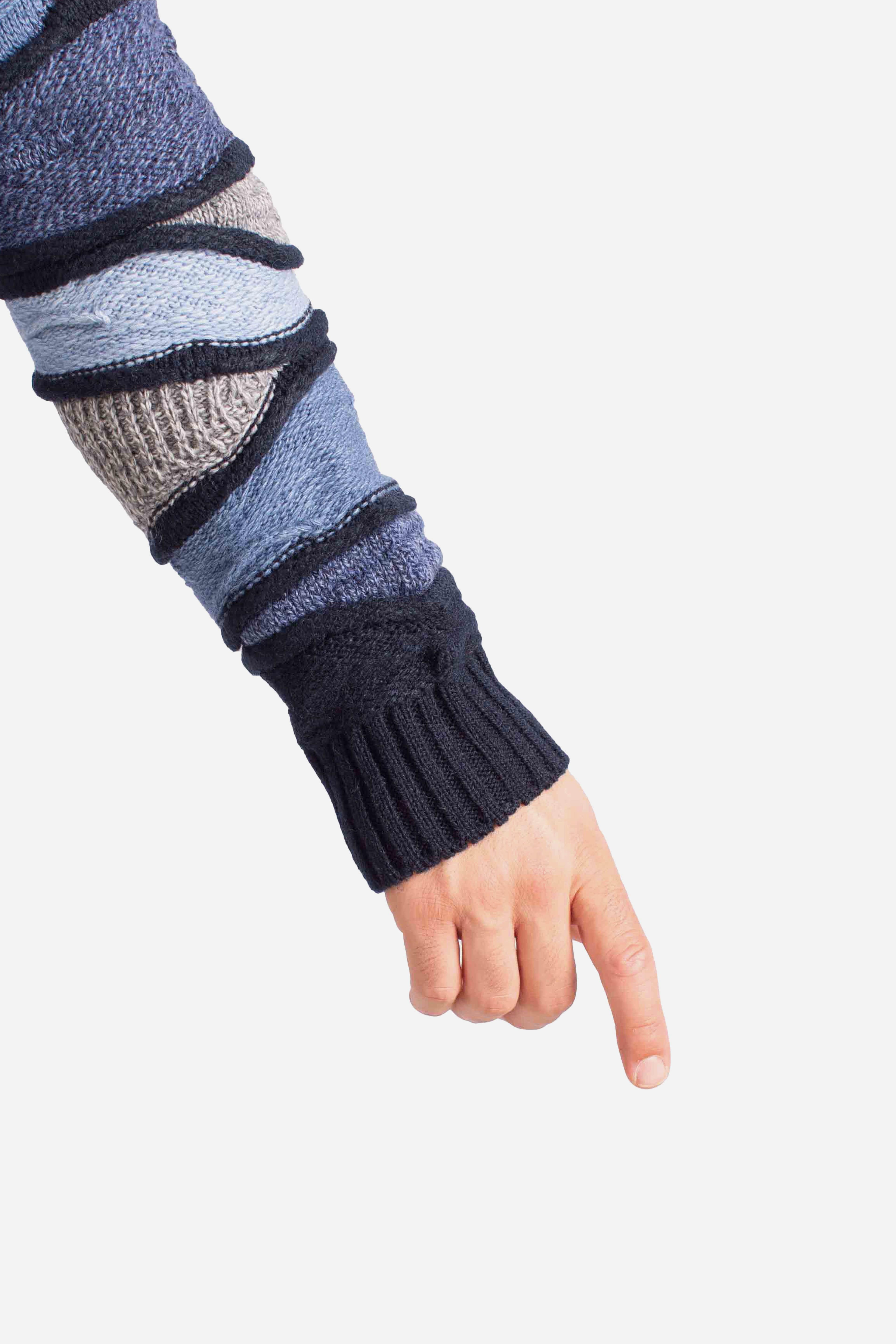 Cardigan Uomo Blue Multicolor 32091599G0490 LORENZONI