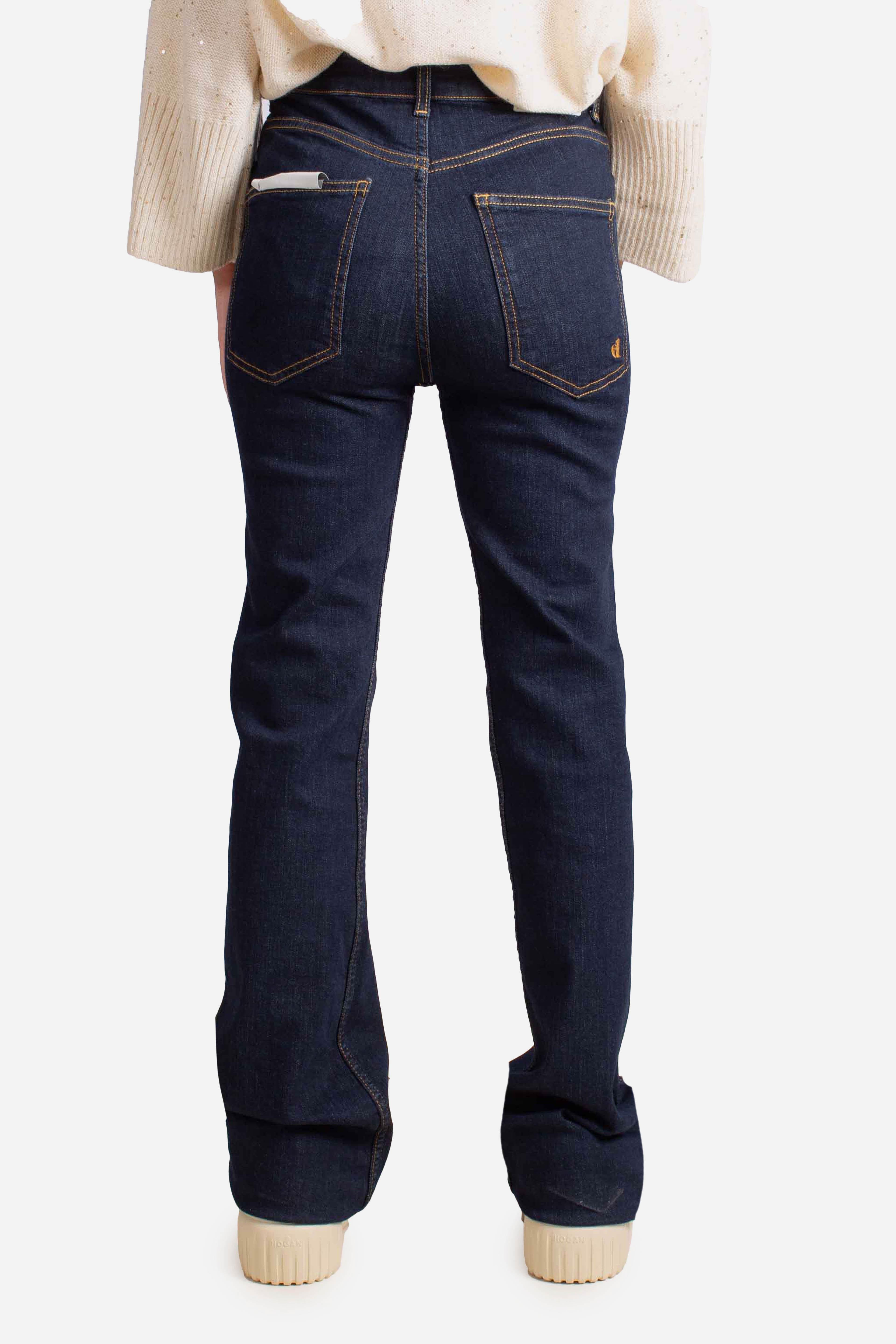 Pantalone flare blu denim P925Y027A1698 DIXIE
