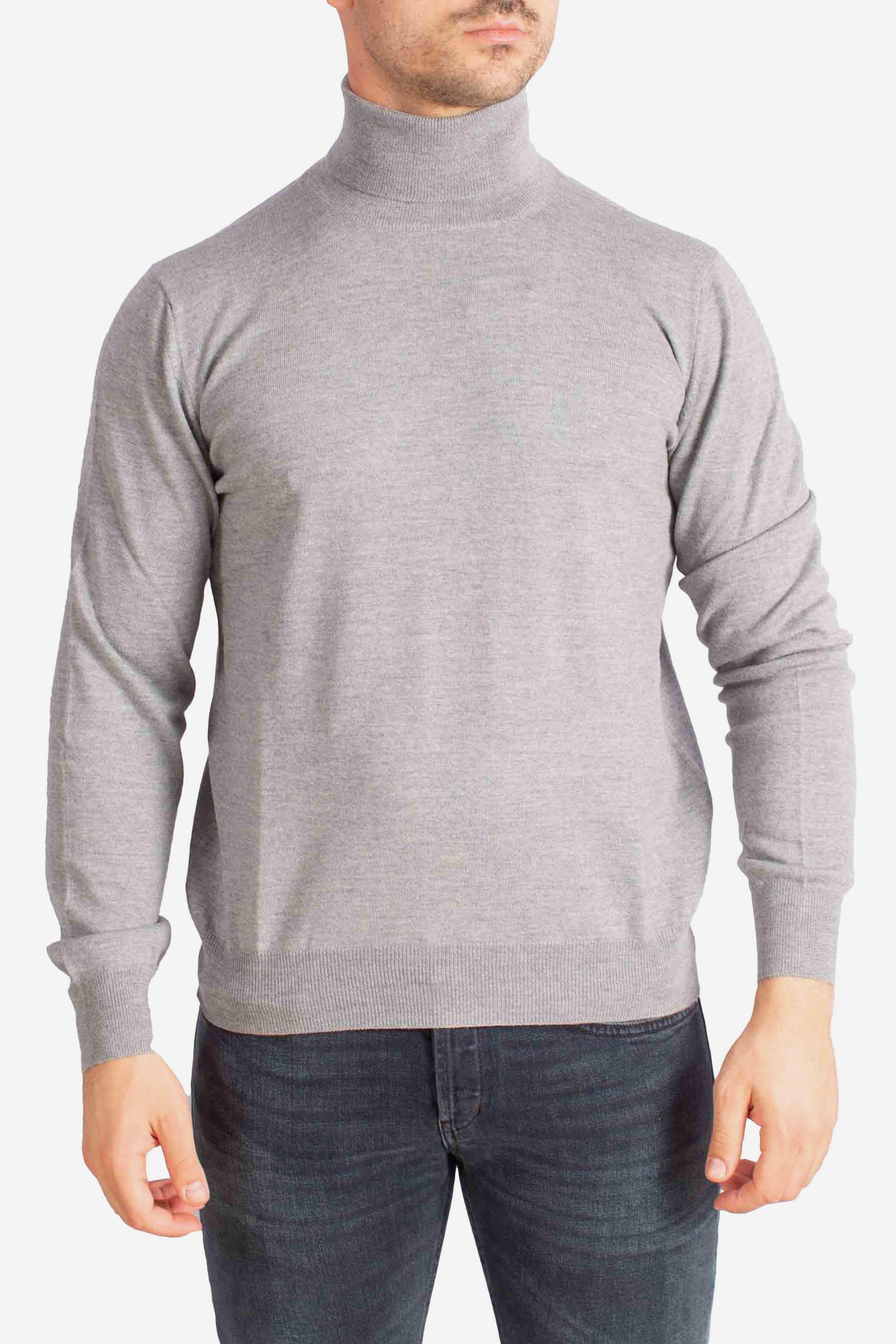 Dolcevita in lana merinos grigio perla 5515714290071 GRAN SASSO