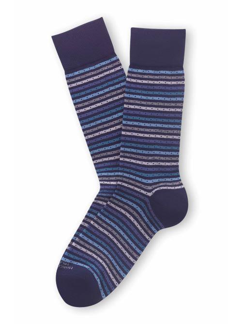 Calza rigata navy petrol MAR4795LY26 MARCOLIANI