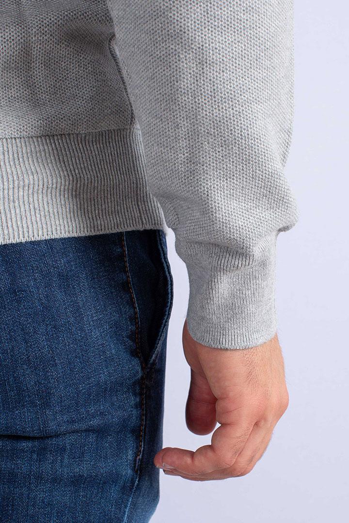 Maglia a girocollo effetto texture grey heather 710918163002 POLO RALPH LAUREN