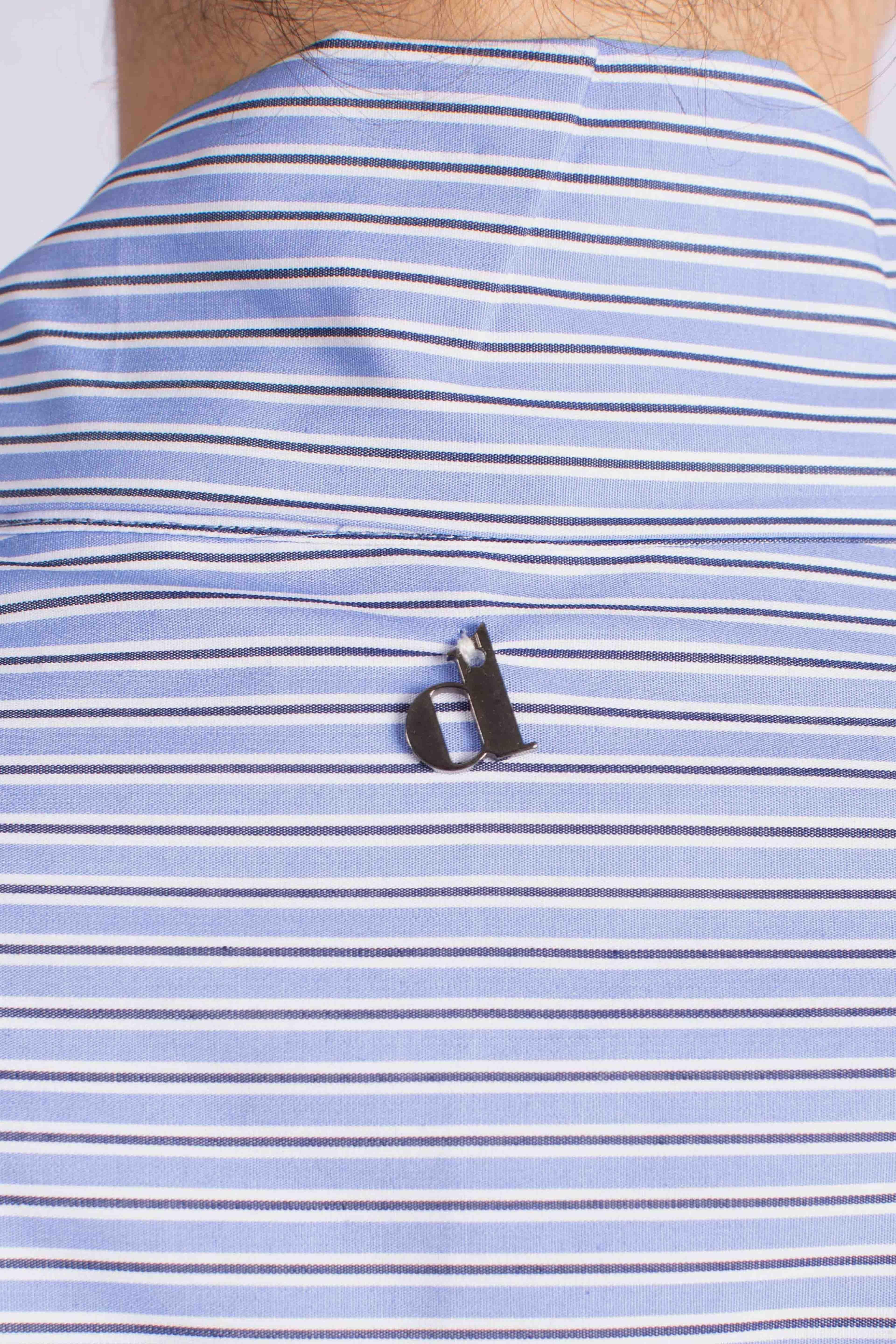 Camicia over a righe con fiocco CEMUYCNA1500 DIXIE