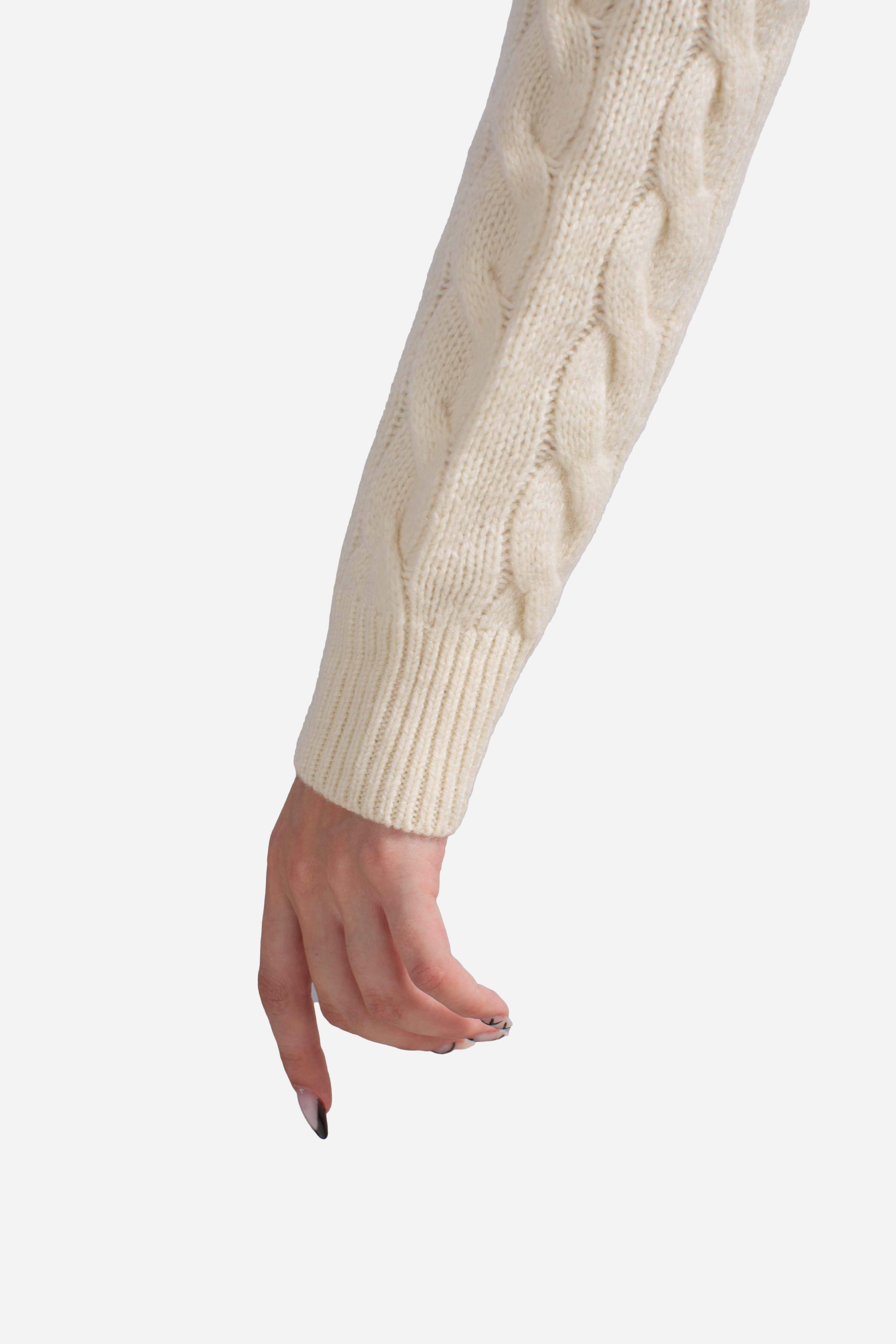 Cardigan in lana e cashmere white 211978312500 POLO RALPH LAUREN