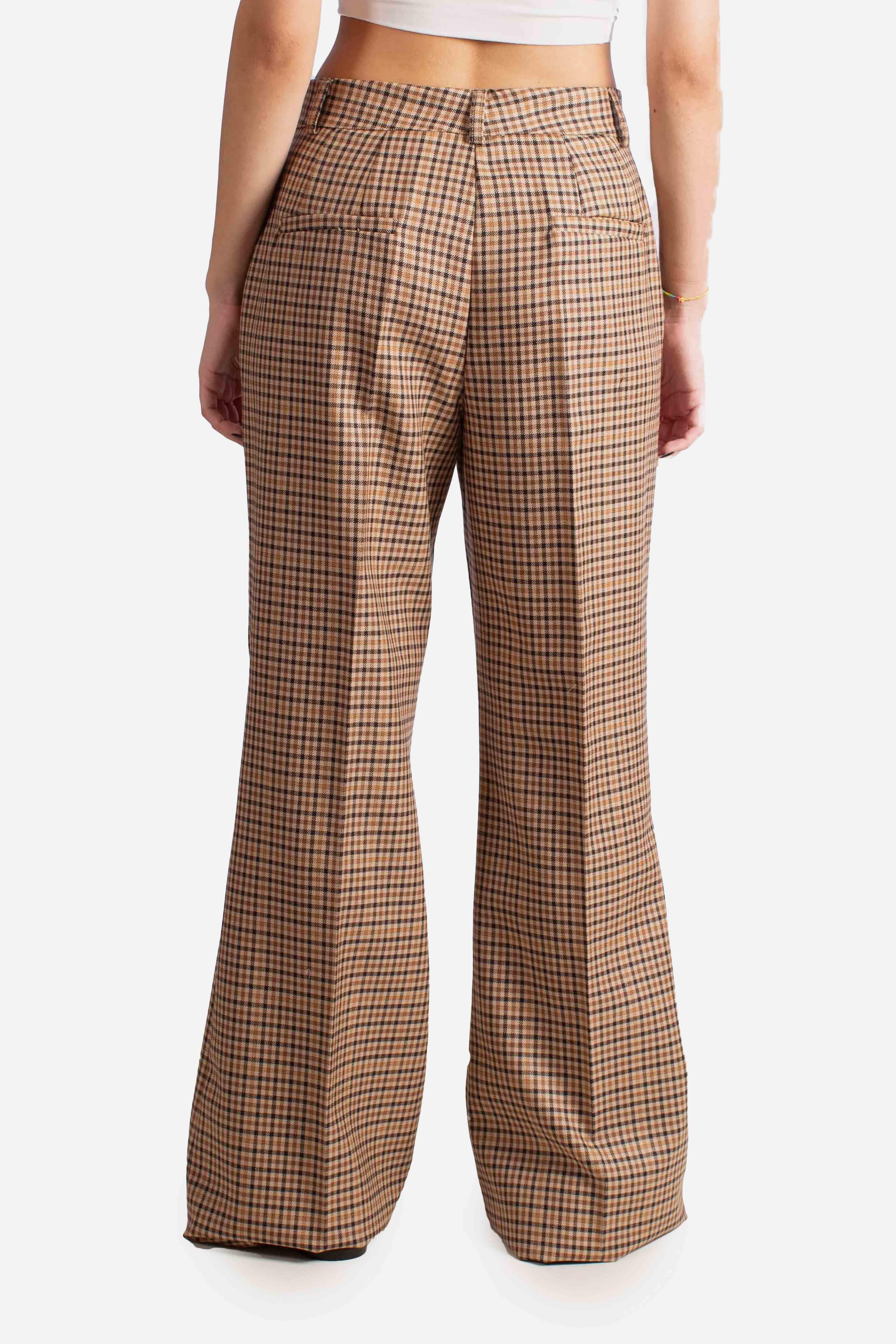 Pantalone Donna in Lana Fantasia Principe di Galles PDN9YCCA1880 DIXIE