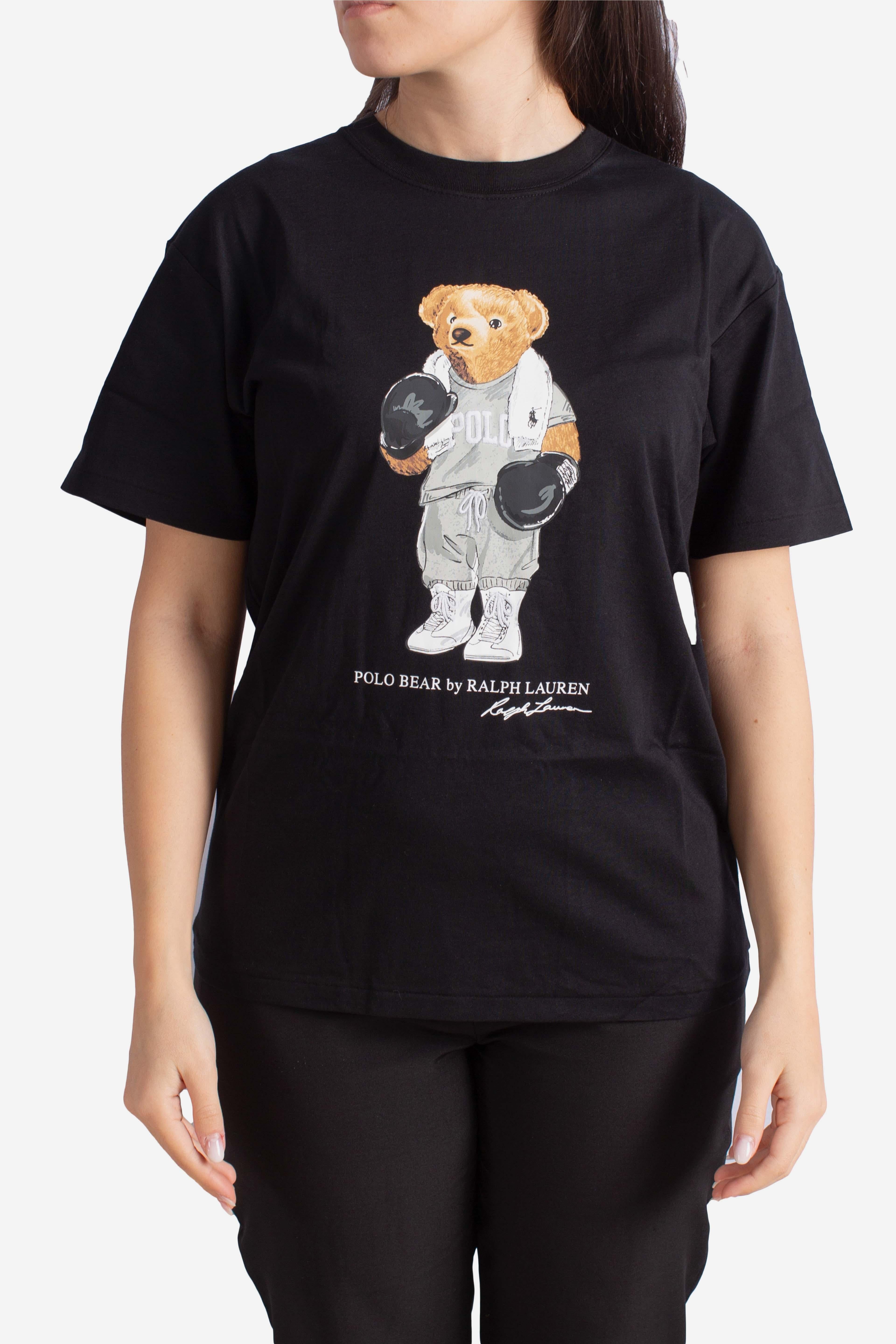 T-SHIRT IN JERSEY DI COTONE polo bear black 211971709001 POLO RALPH LAUREN