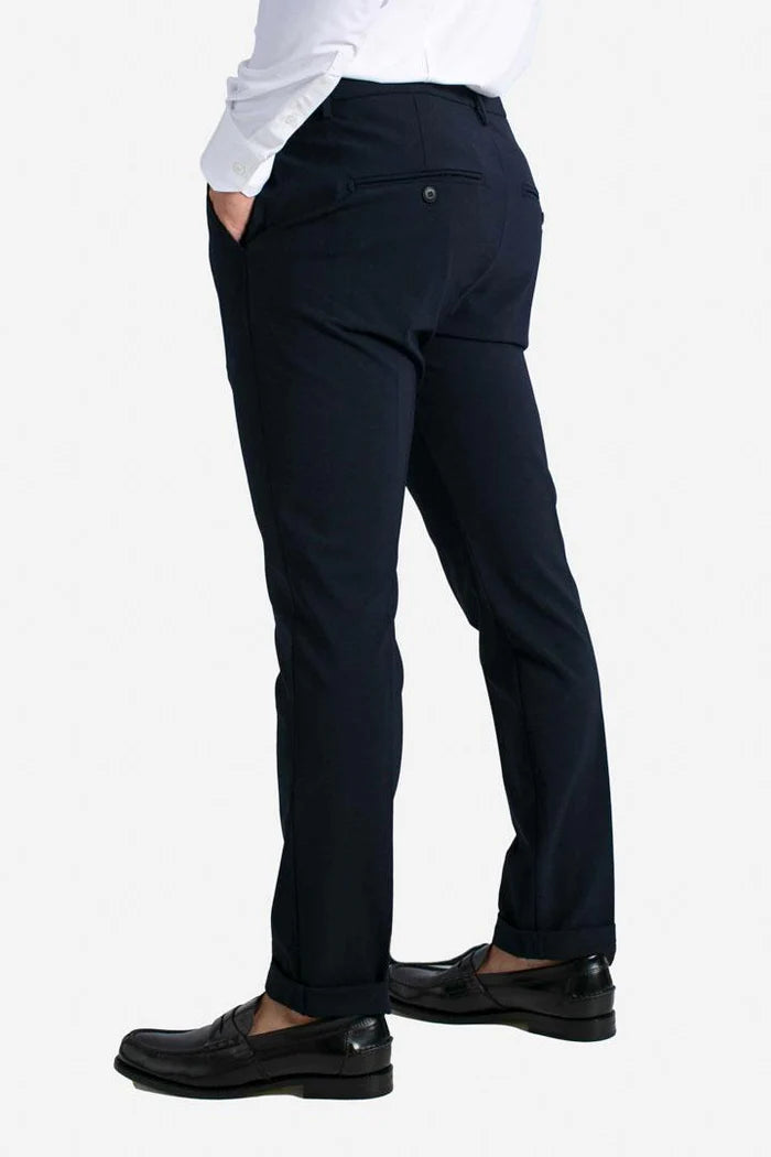 Pantalone Gaubert in fresco di lana blu navy