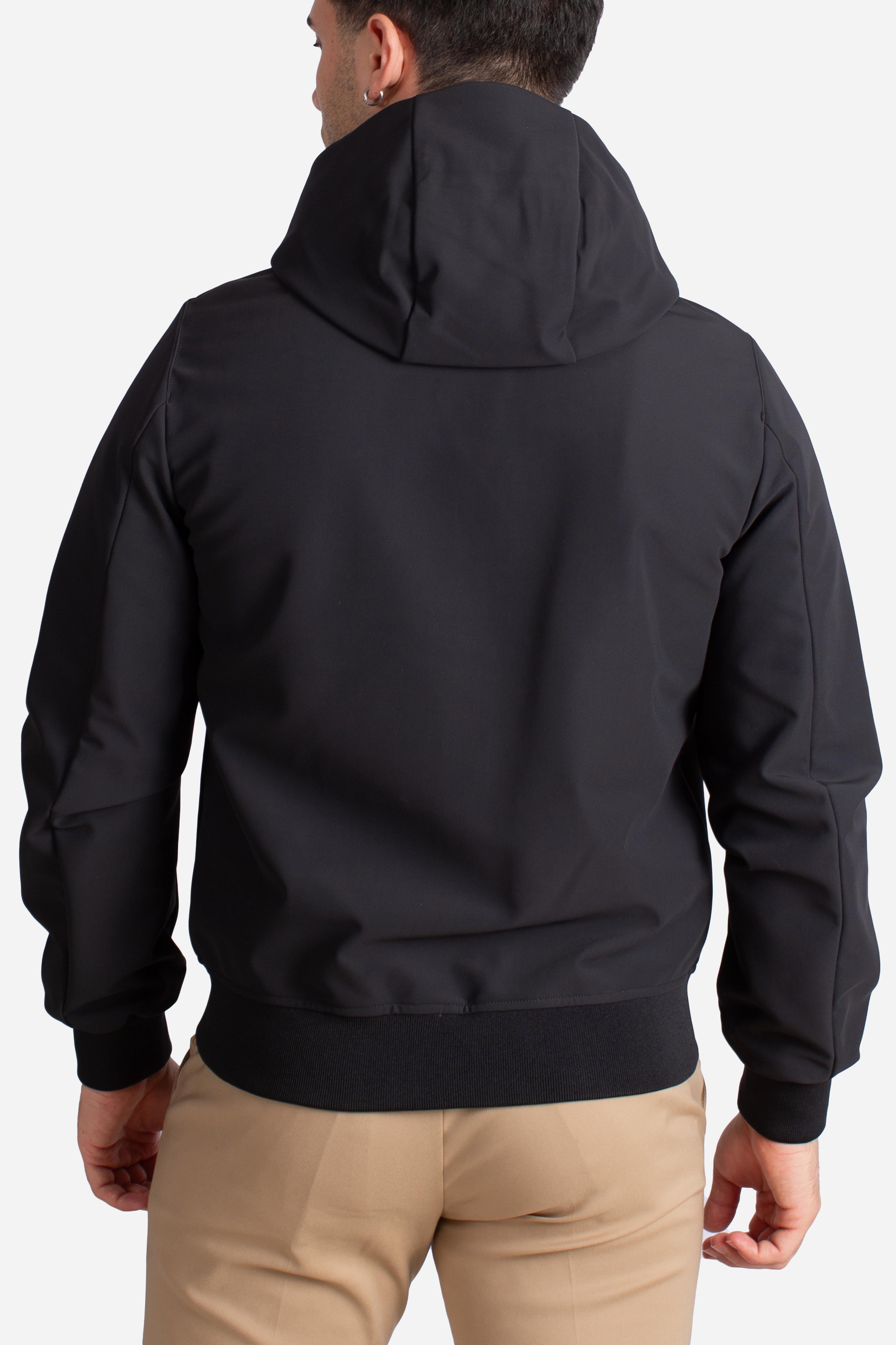 Giubbino Softshell nero con Cappuccio HE9440023NERO HESKIMO
